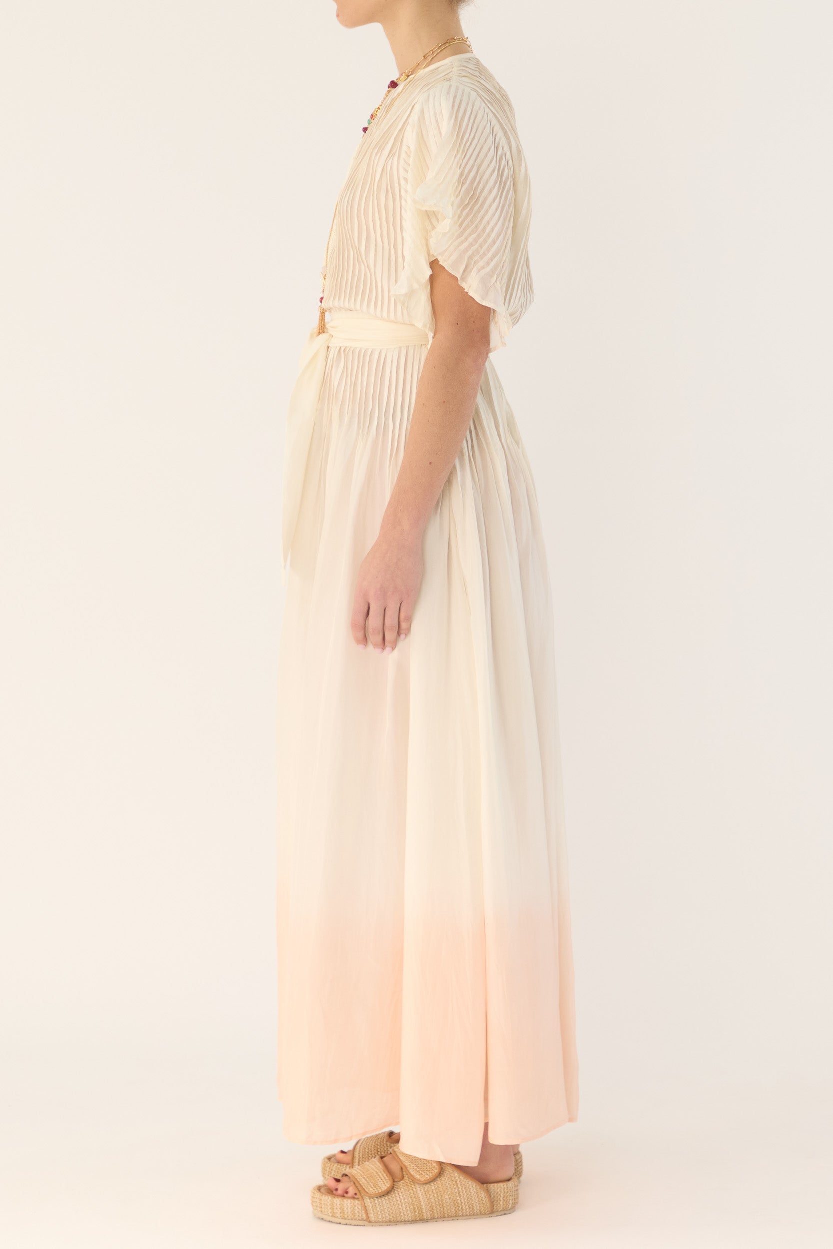 Ottavia Silk Dip-Dye Shirt Dress