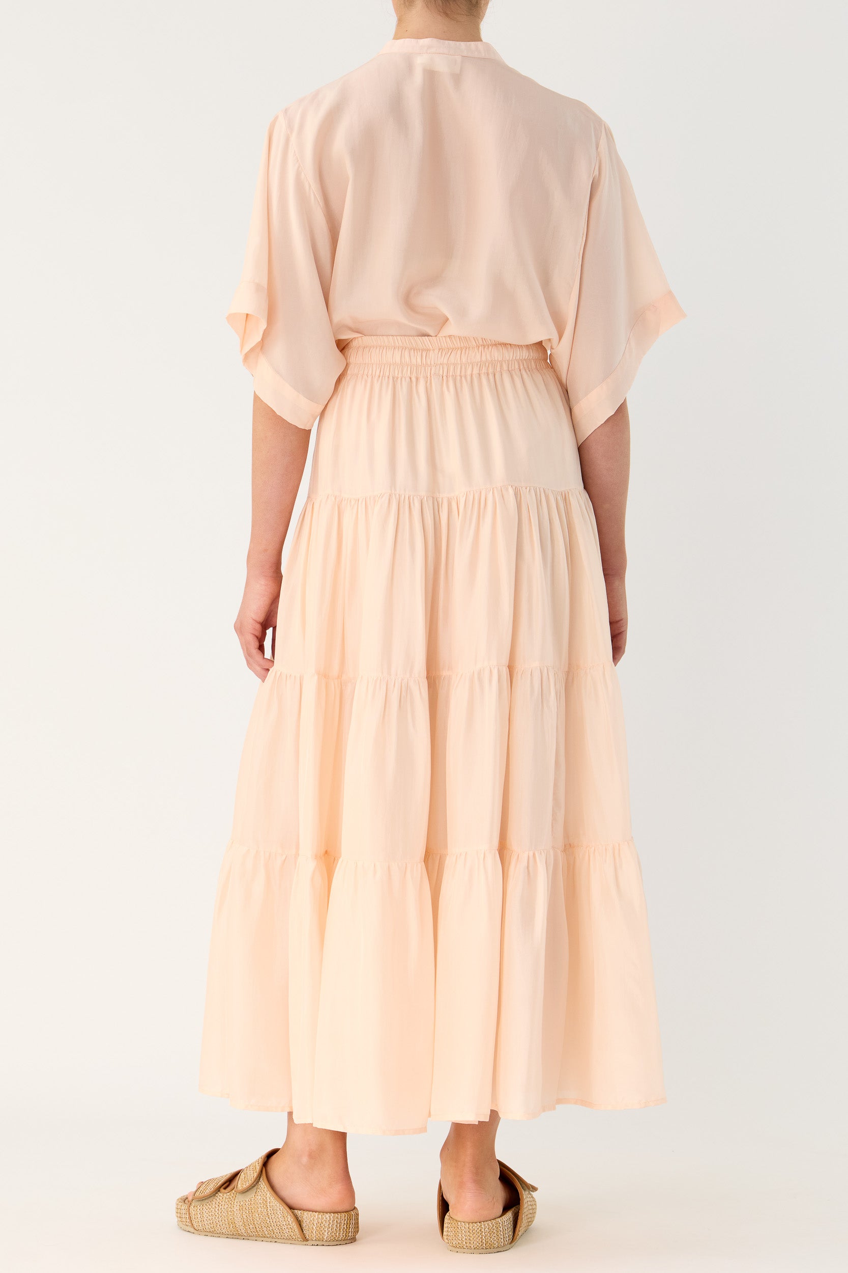Amal Silk Habotai Skirt