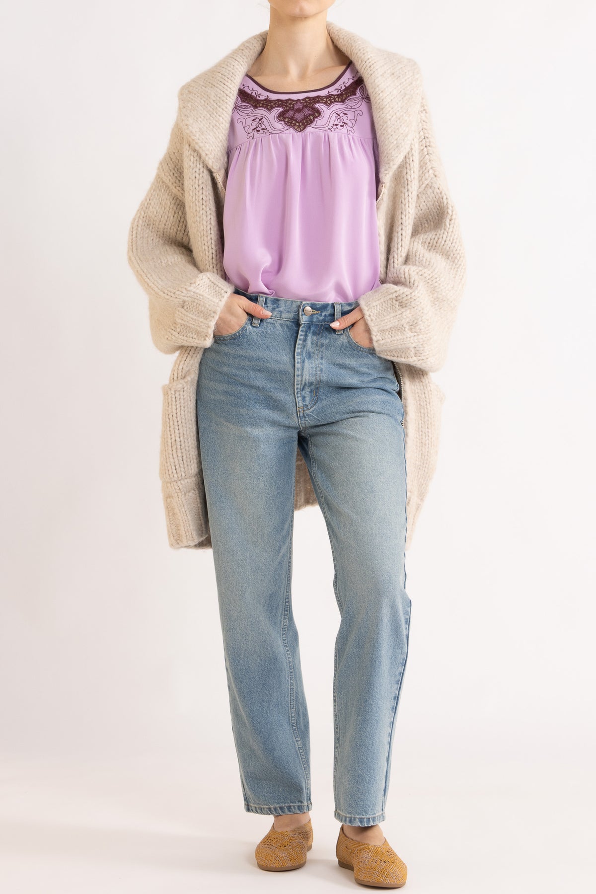 Beatrix Hand-Knit Cardigan