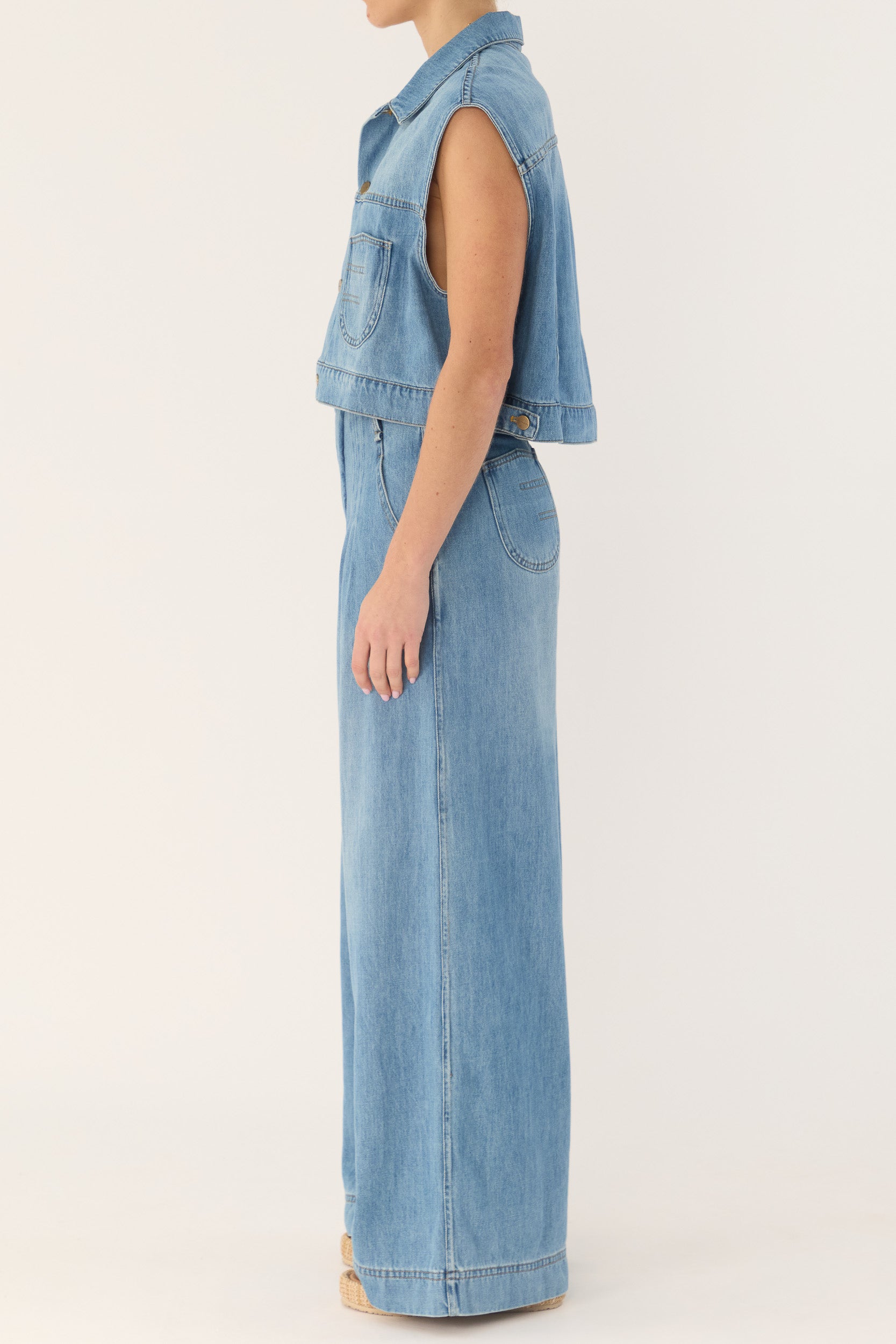 Bowen Denim Wide Leg Jean