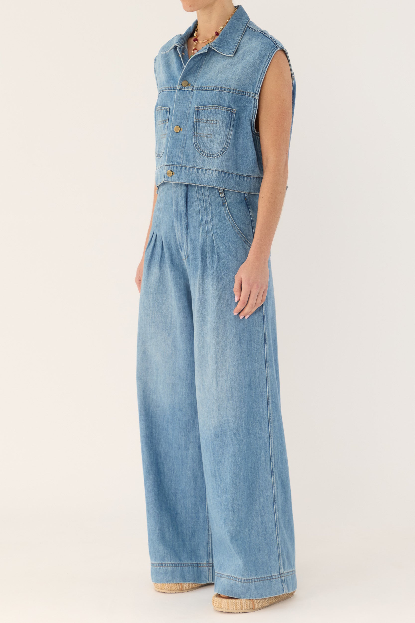 Bowen Denim Wide Leg Jean