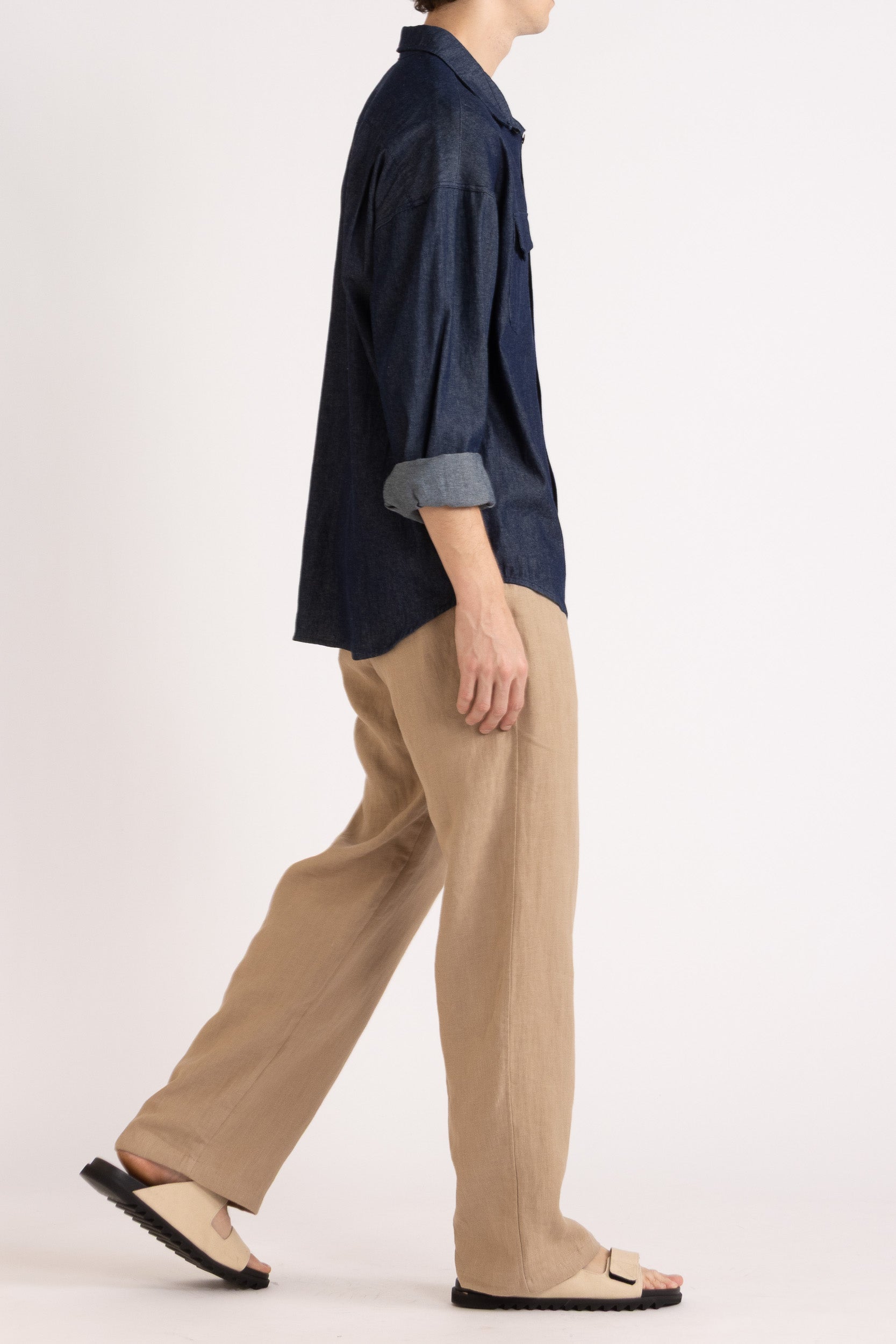 Toby Linen Drawstring Pant