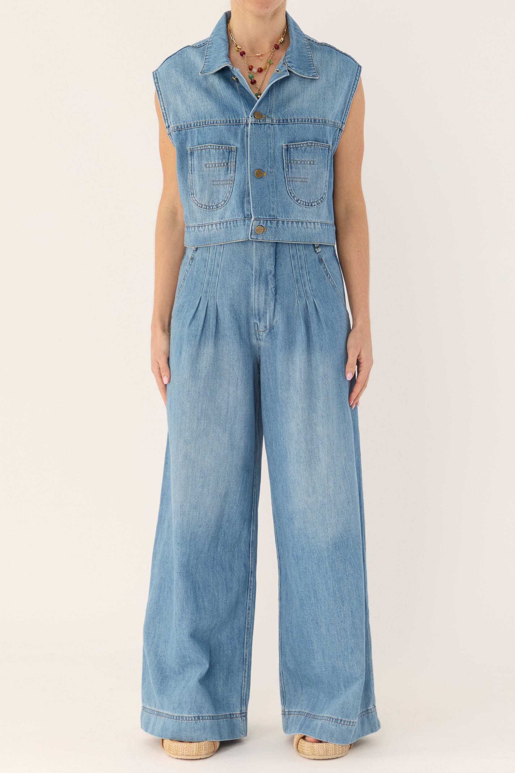 Bowen Denim Vest