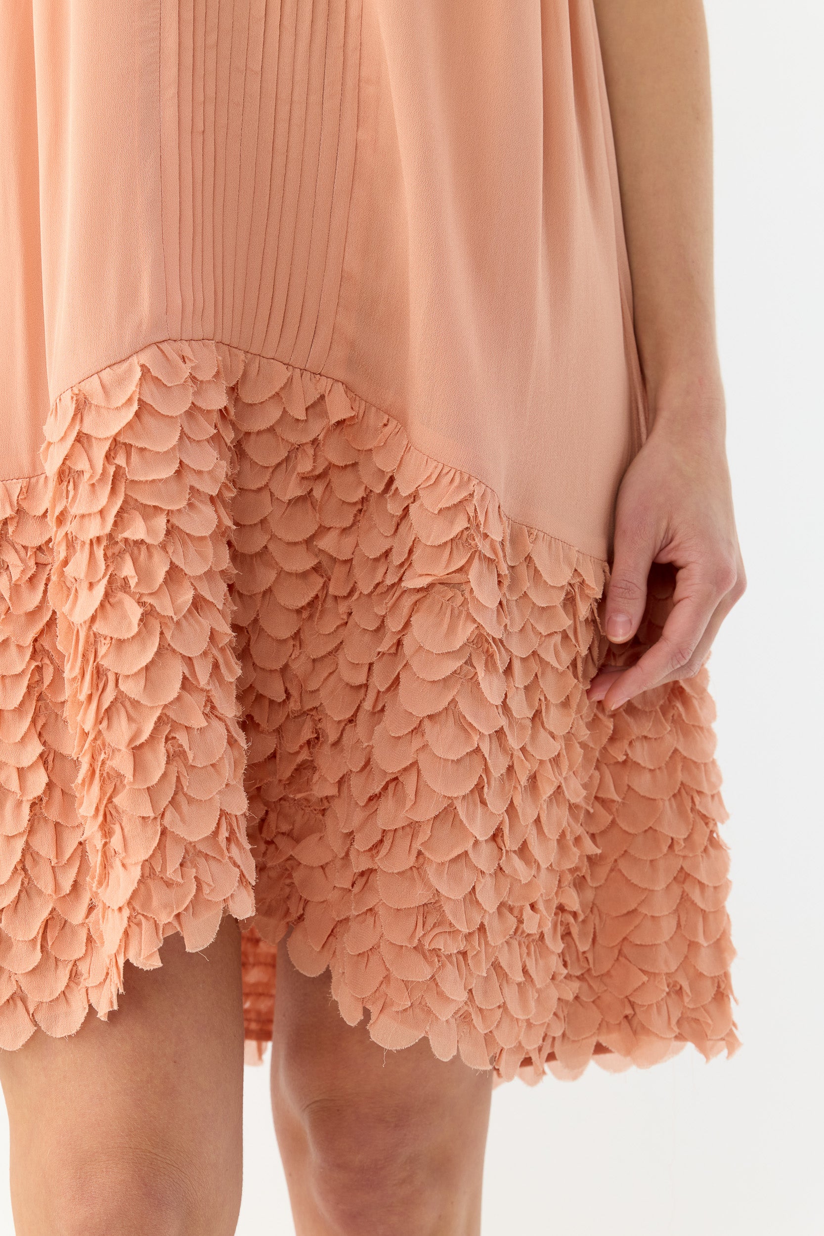 Addie Scalloped Chiffon Slip