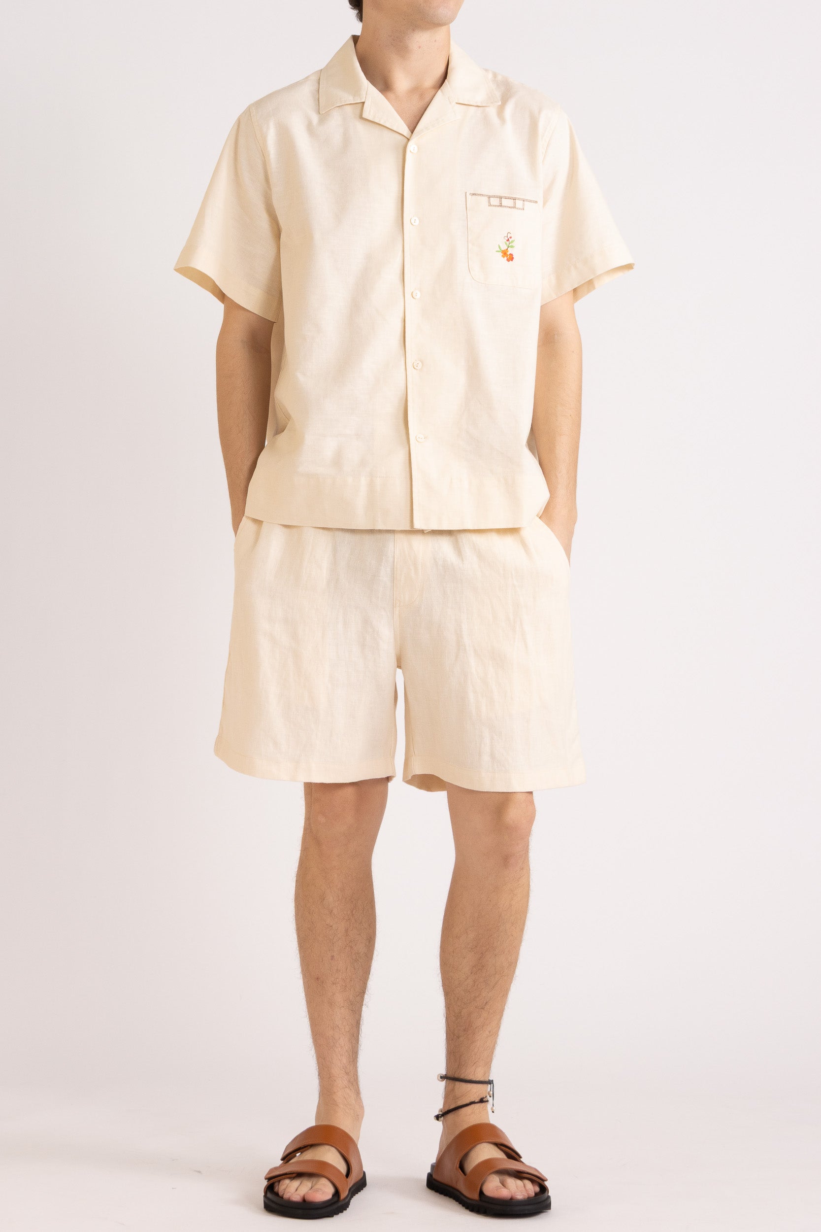 Toby Linen Drawstring Short