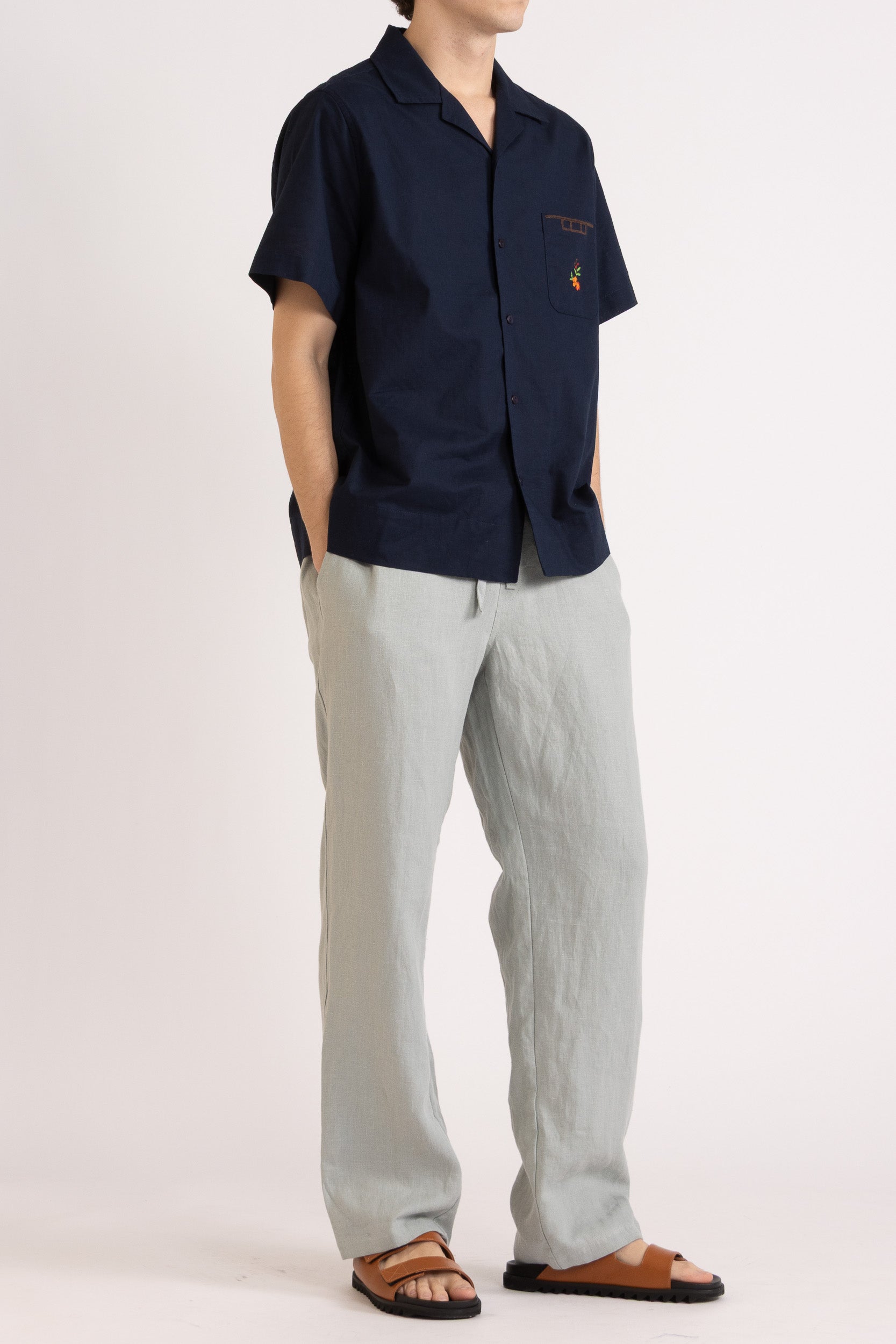 Emilio Embroidered Short Sleeve Shirt