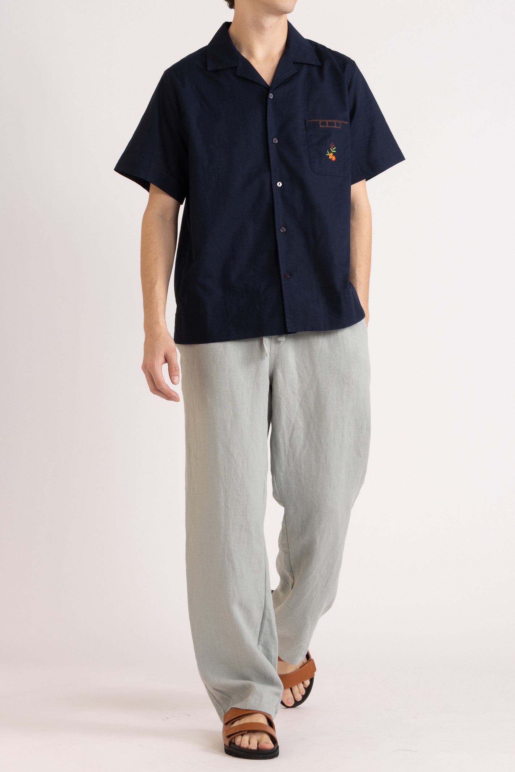 Emilio Embroidered Short Sleeve Shirt