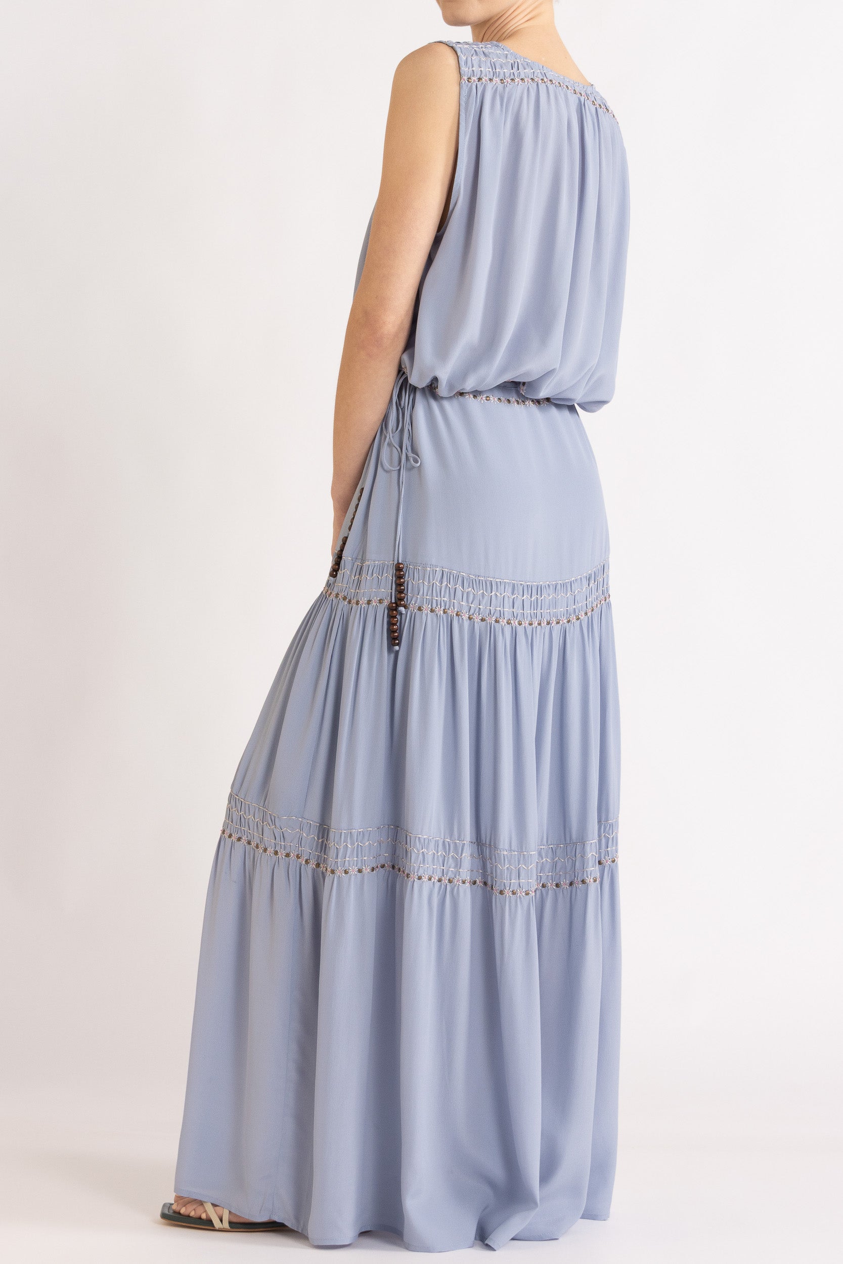 Gemini Crepe De Chine Sleeveless Top