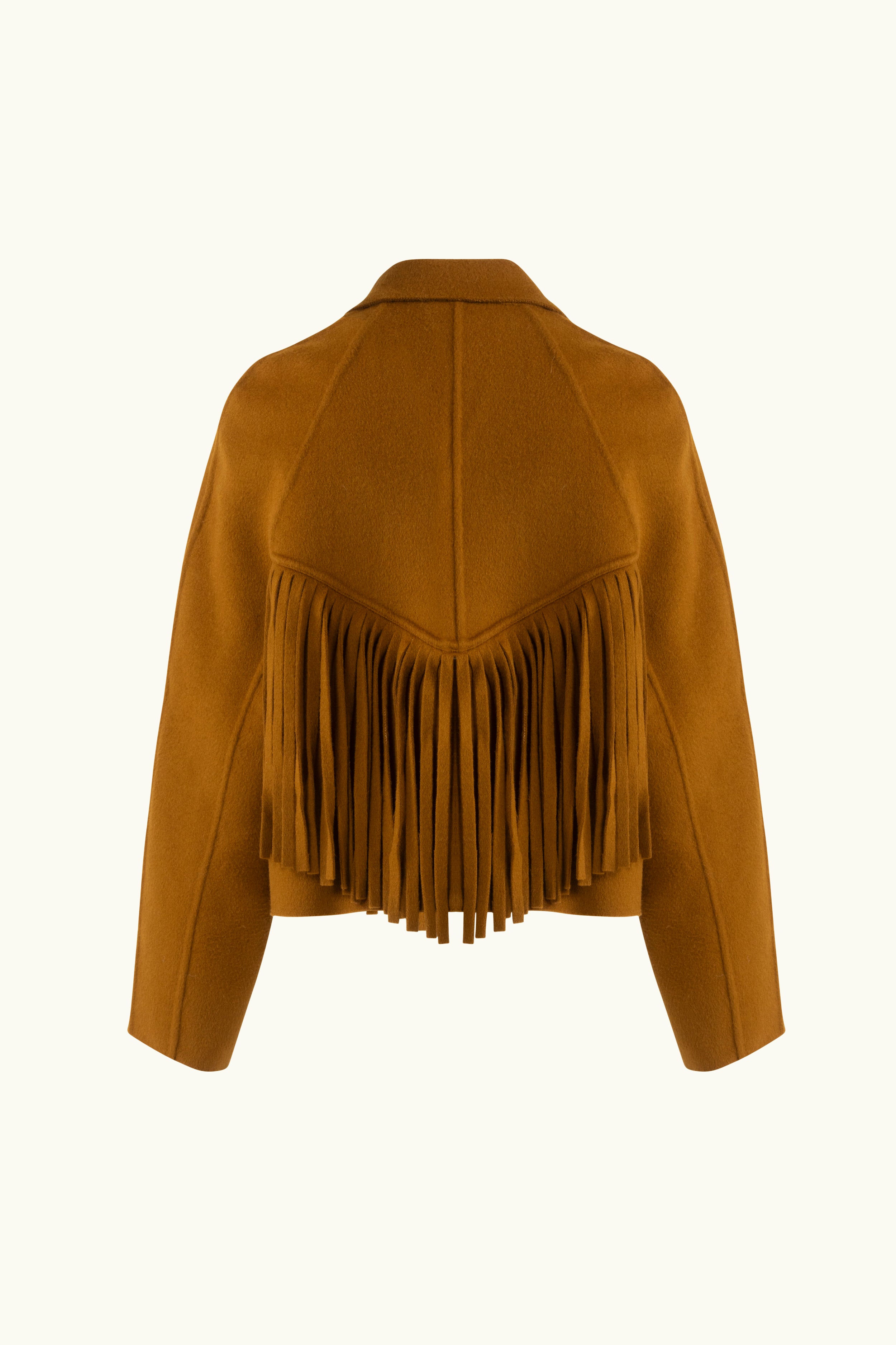 Georgia Wool Fringe Crop Jacket