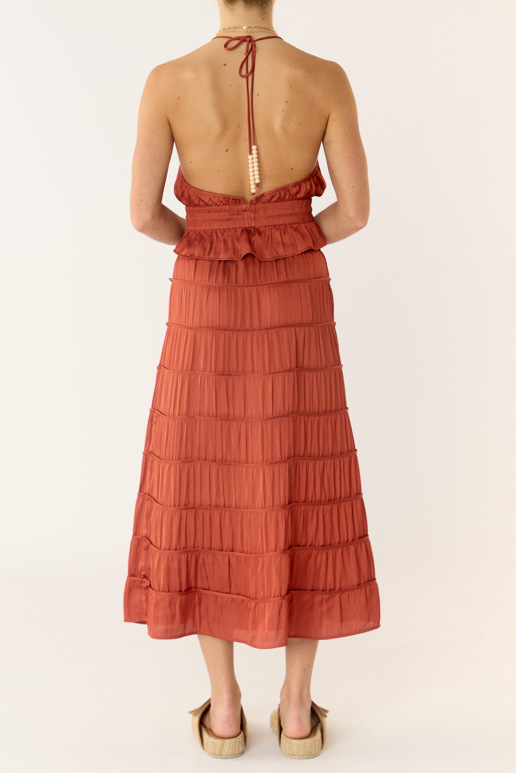 Alina Satin Halter Top