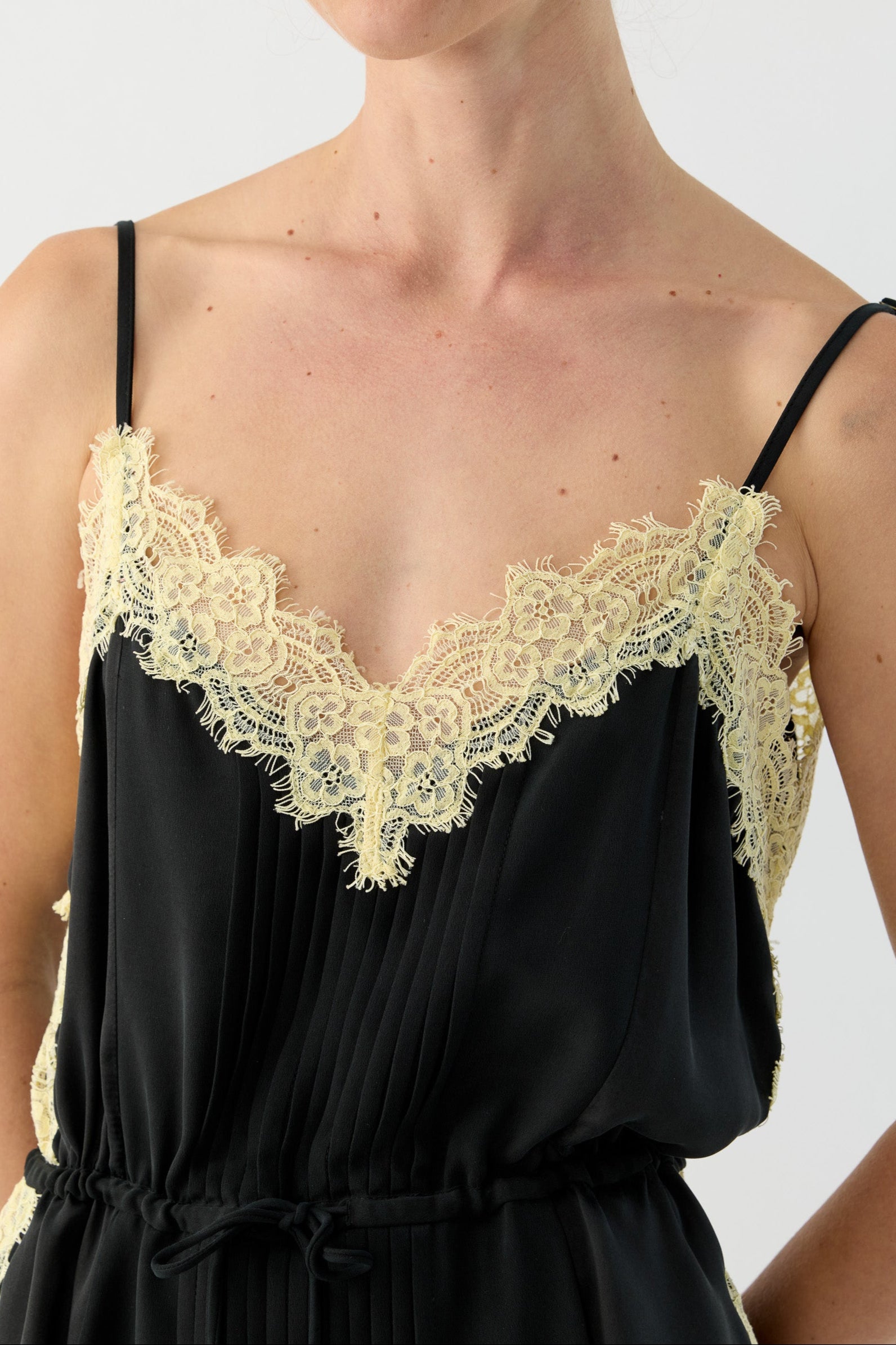 Brodie Silk & Lace Cami Dress