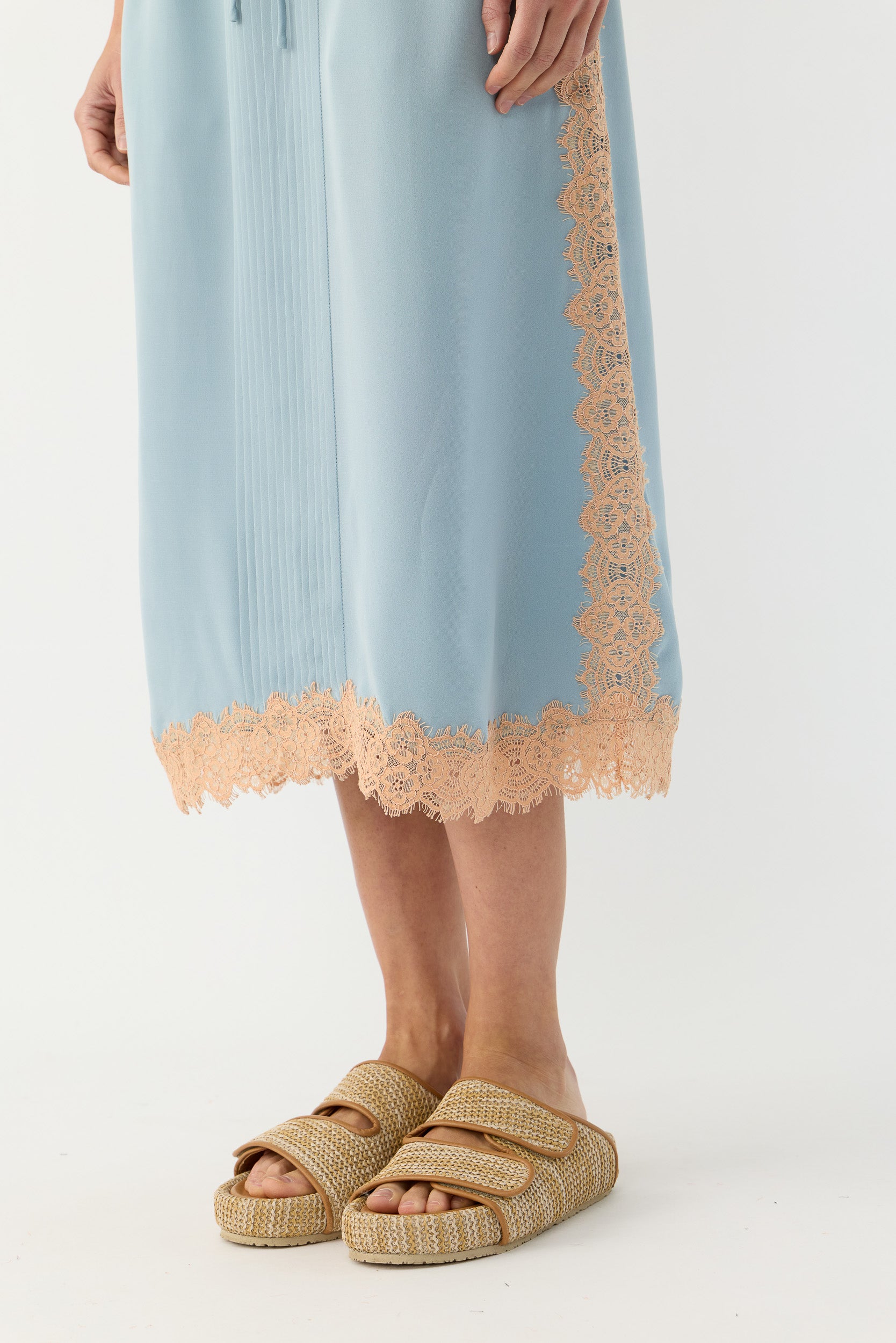 Brodie Silk & Lace Cami Dress