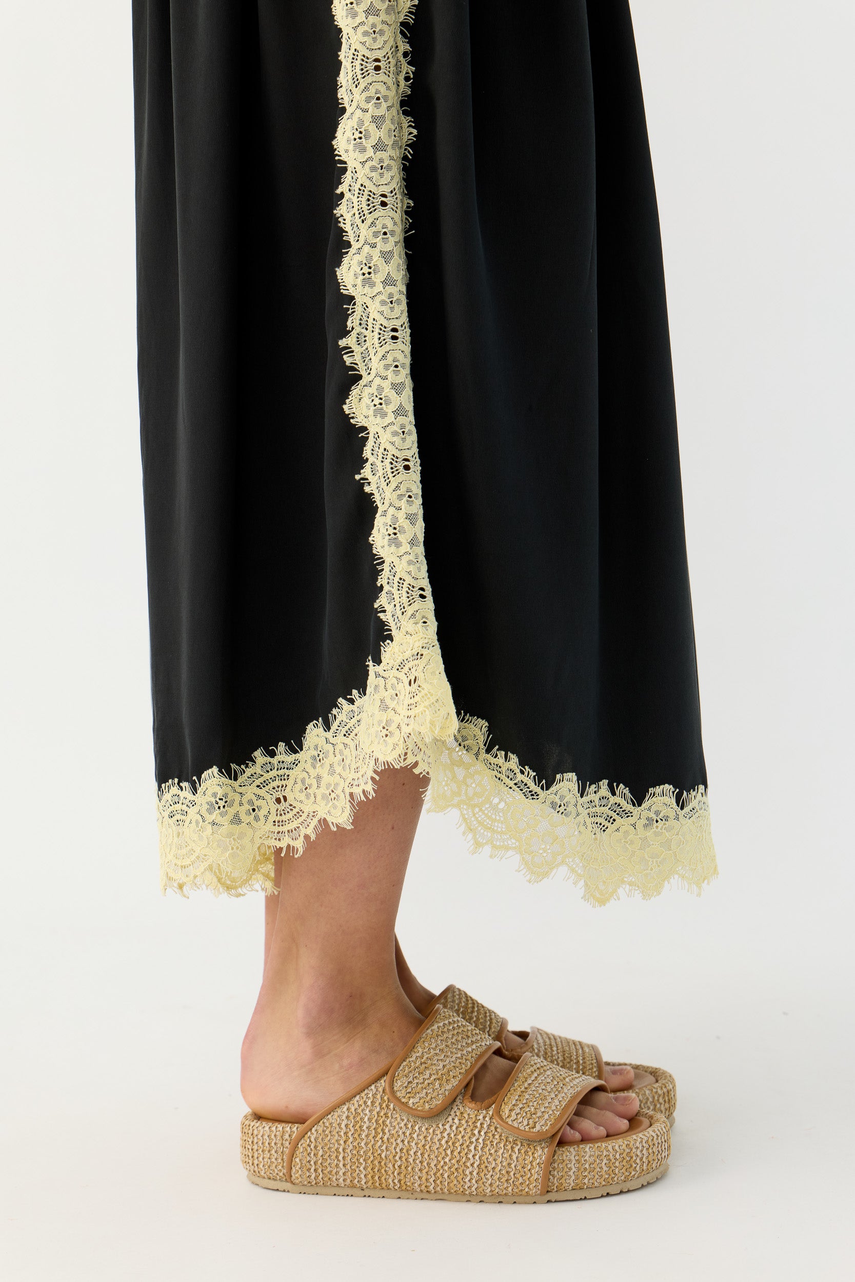 Brodie Silk & Lace Skirt