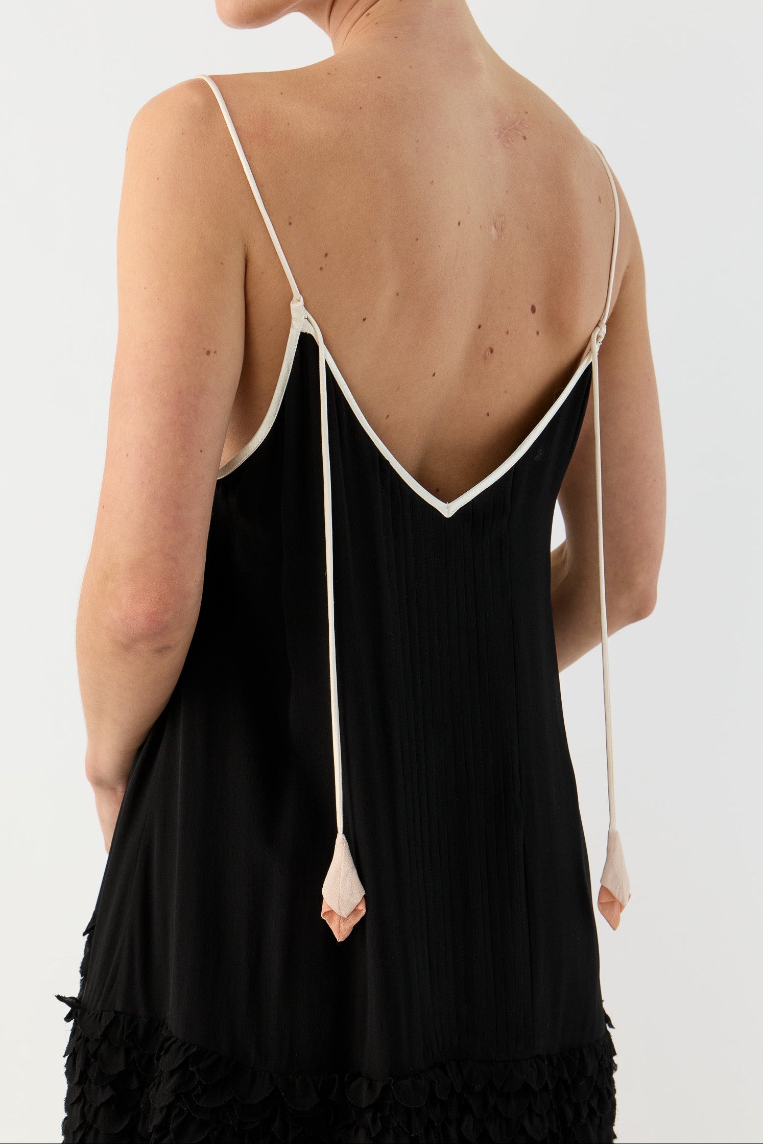 Addie Scalloped Chiffon Slip