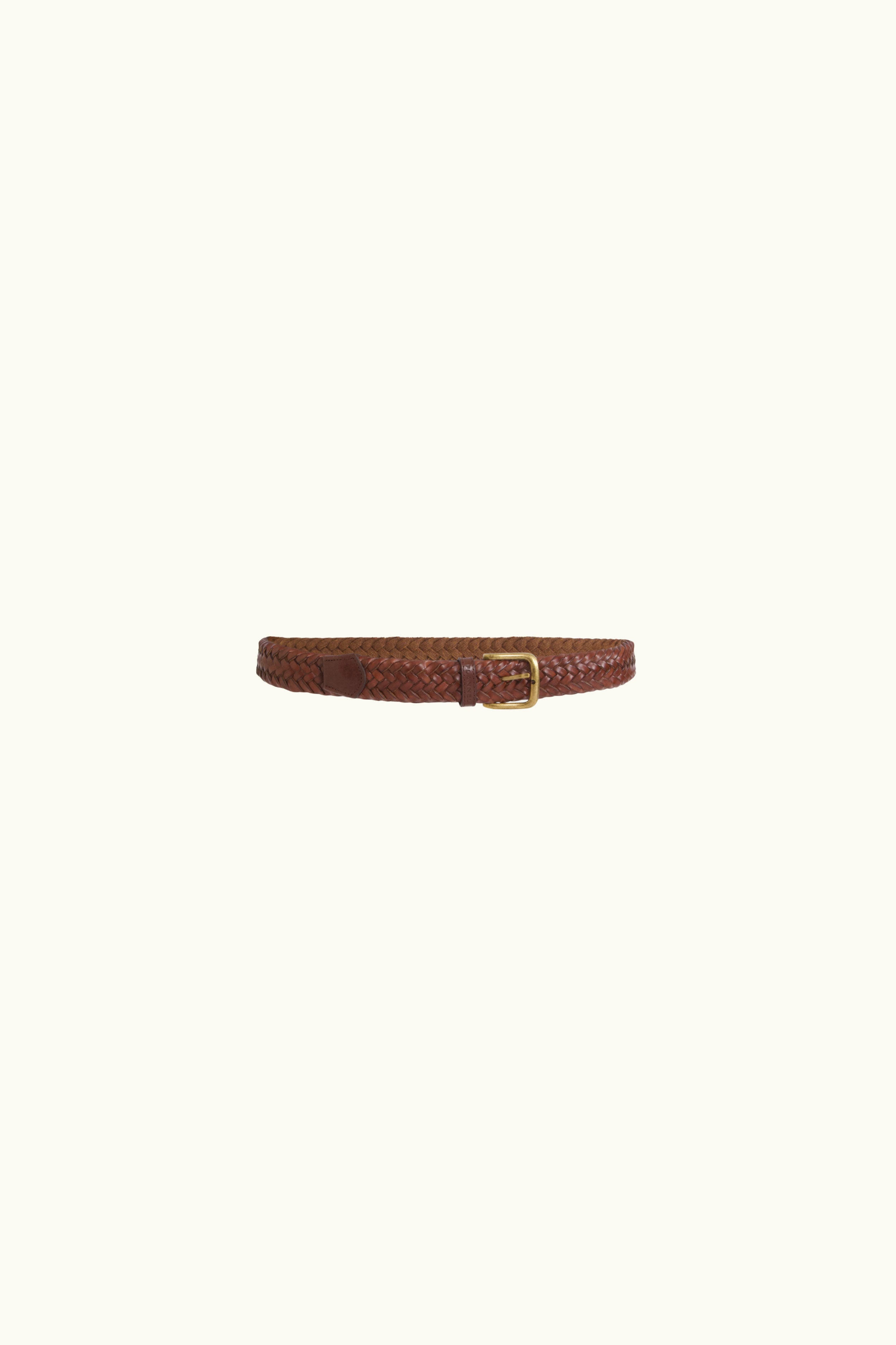 Vermont Plaited Leather Belt