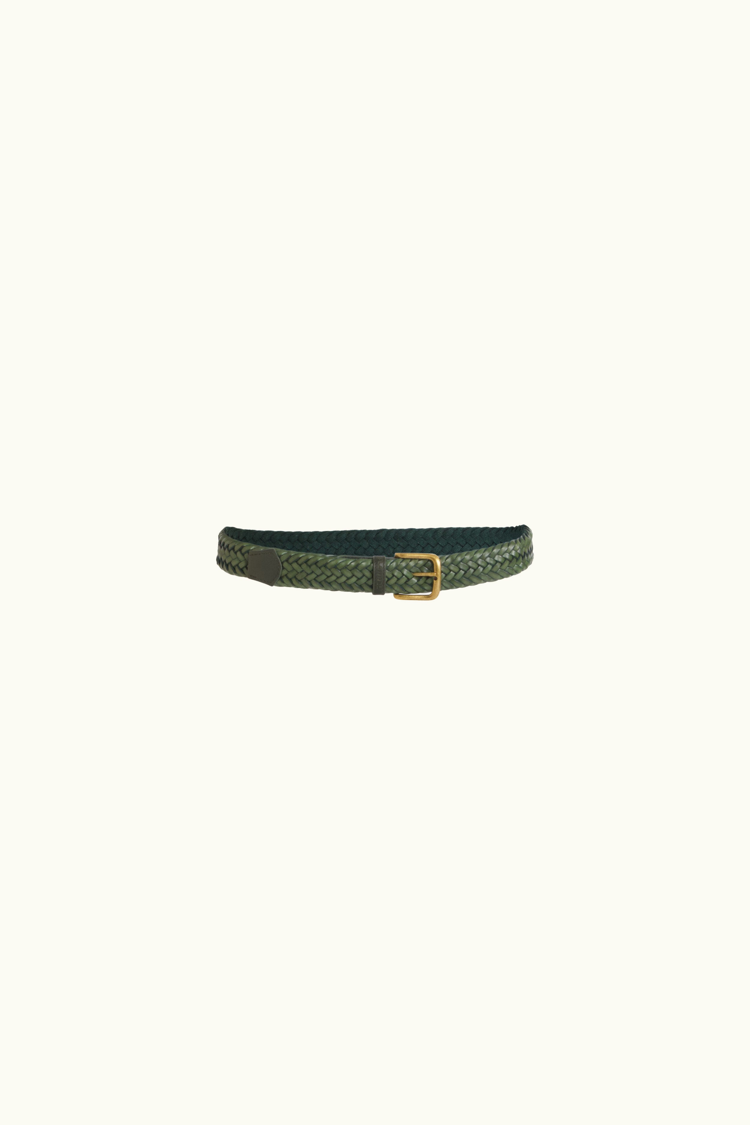 Vermont Plaited Leather Belt