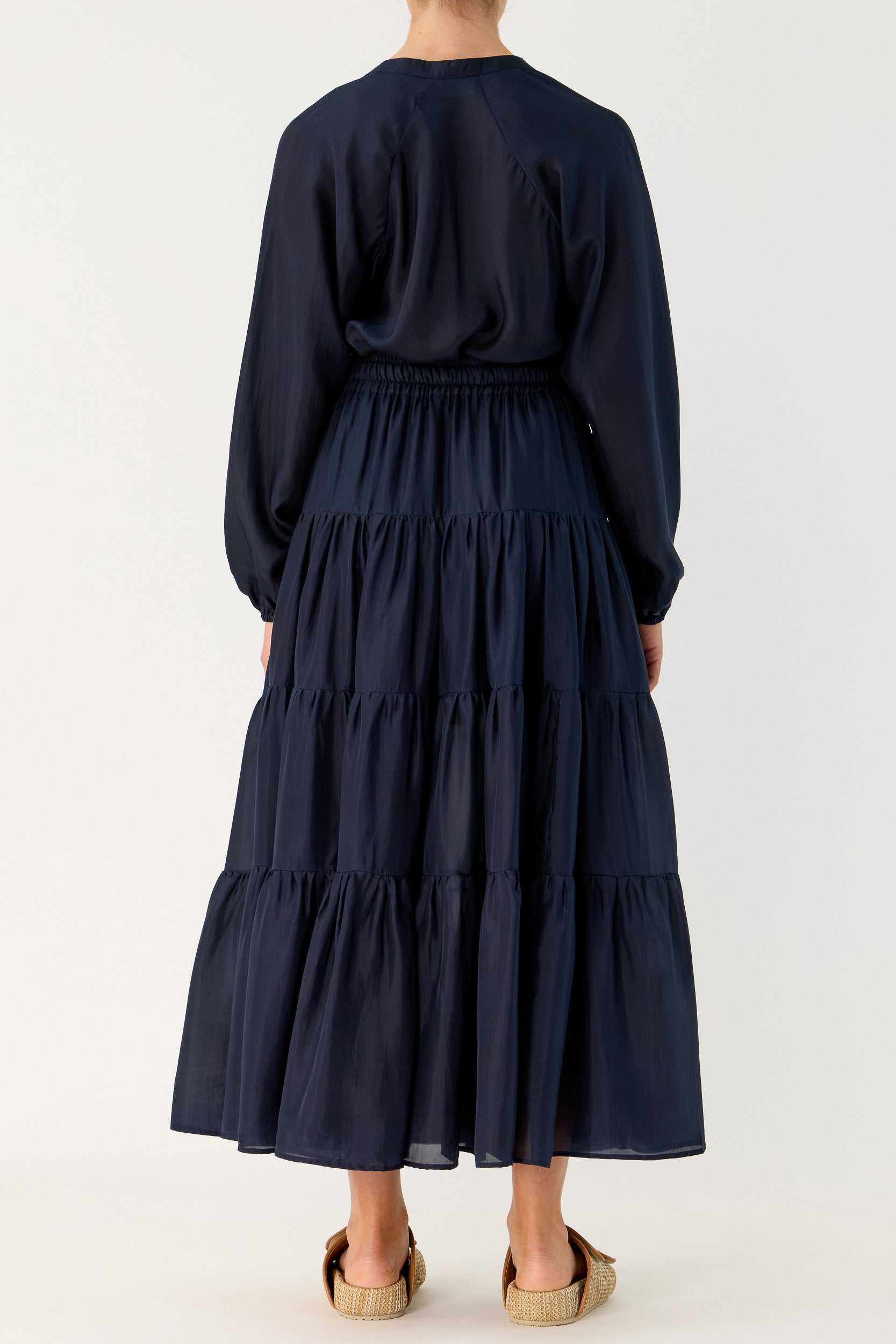 Amal Silk Habotai Skirt