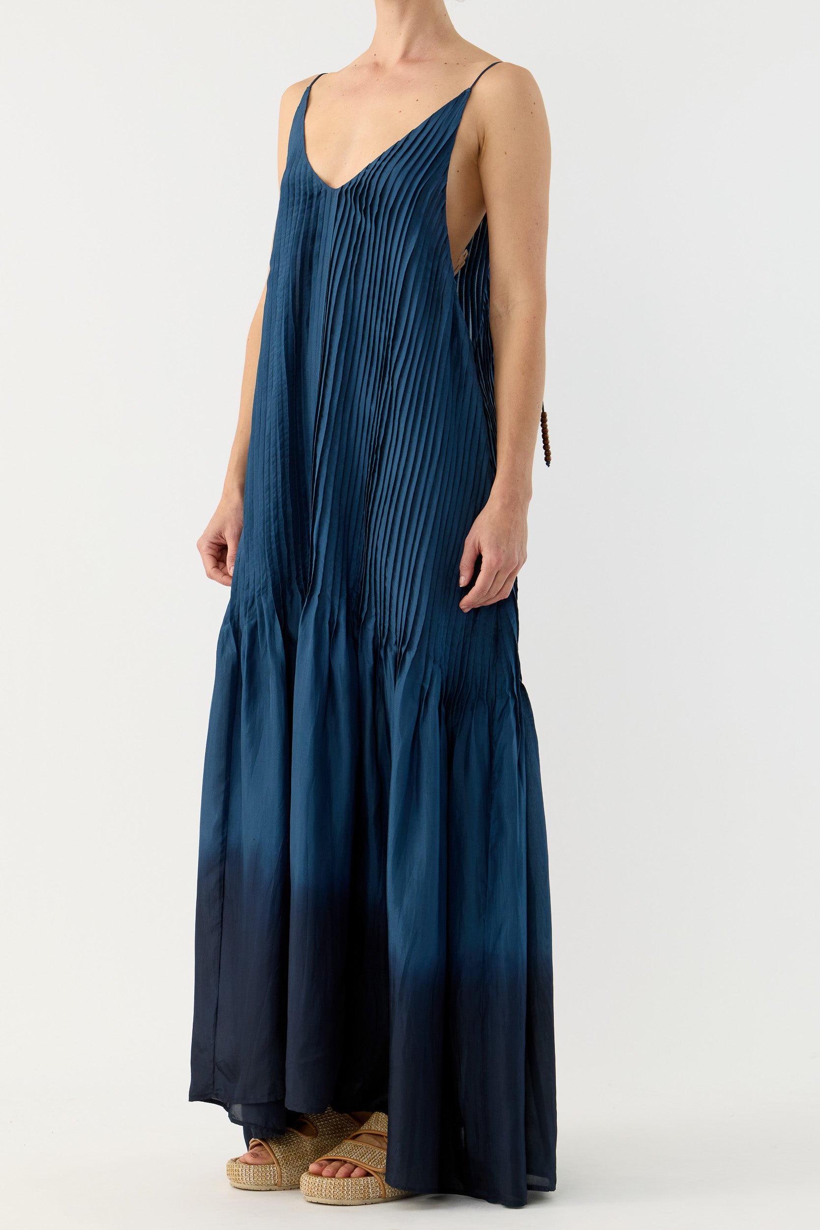 Ottavia Silk Dip-Dye Cami Dress