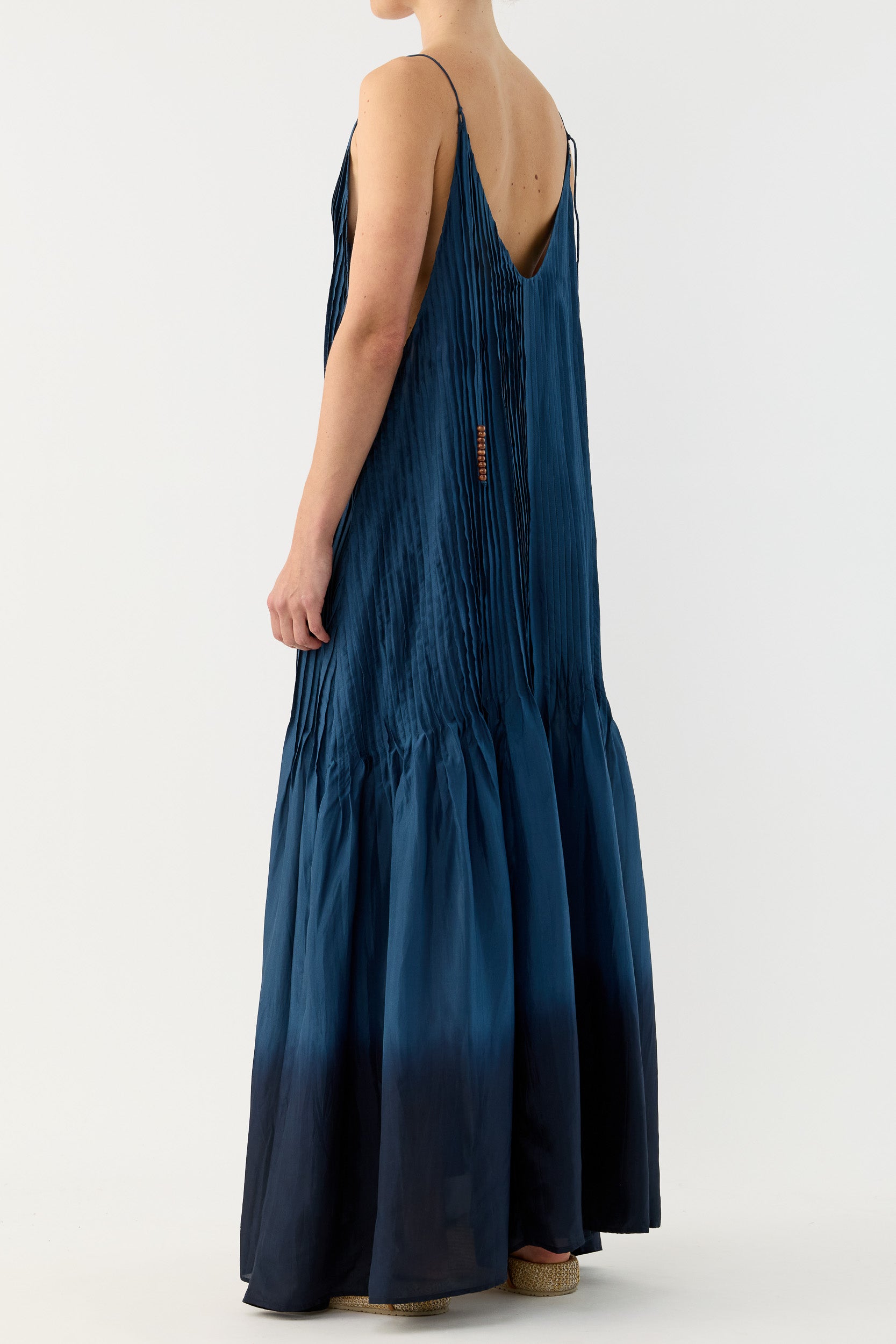 Ottavia Silk Dip-Dye Cami Dress