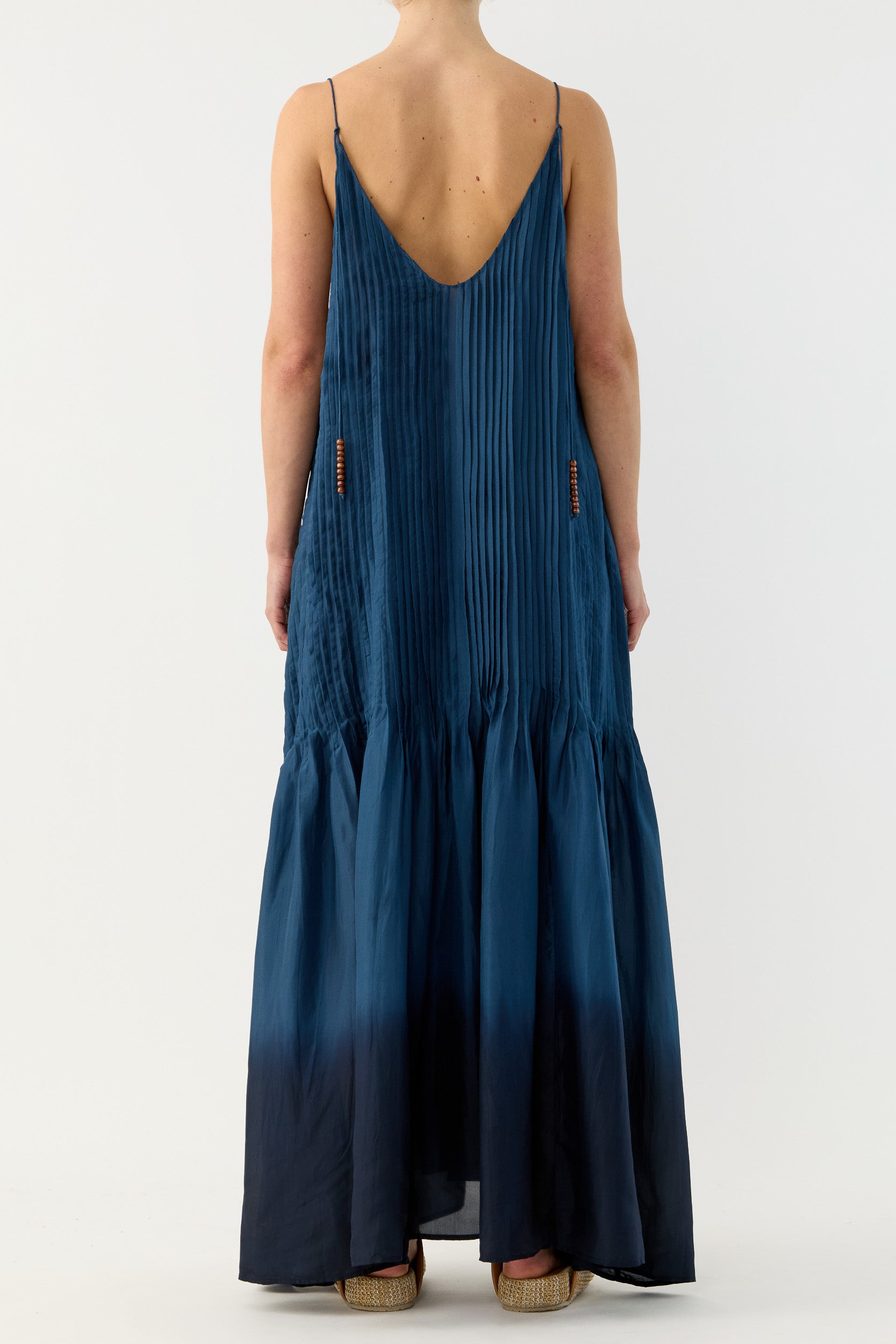 Ottavia Silk Dip-Dye Cami Dress