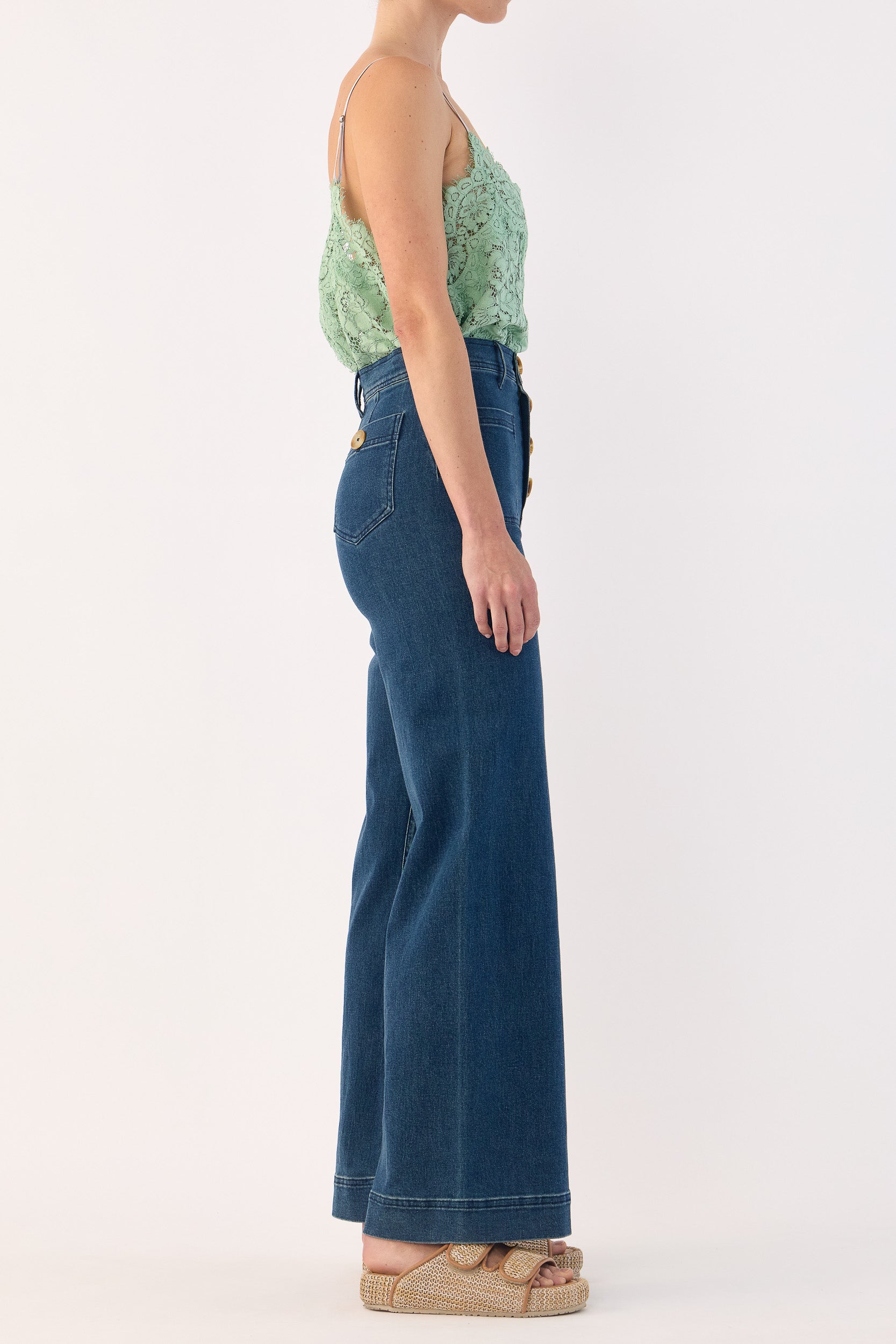 Tilly V Neck Lace Cami
