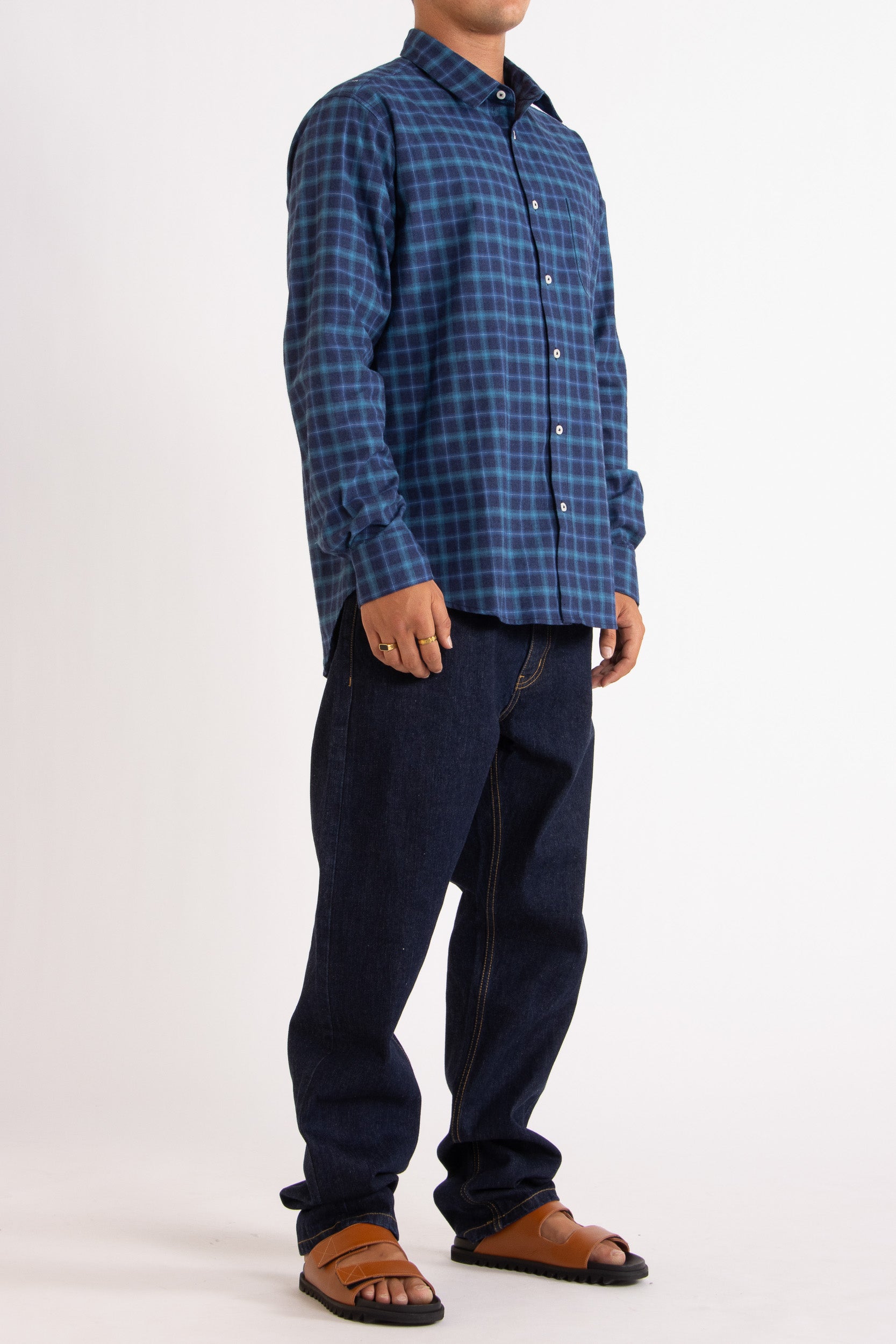 Flynn Check Cotton Shirt