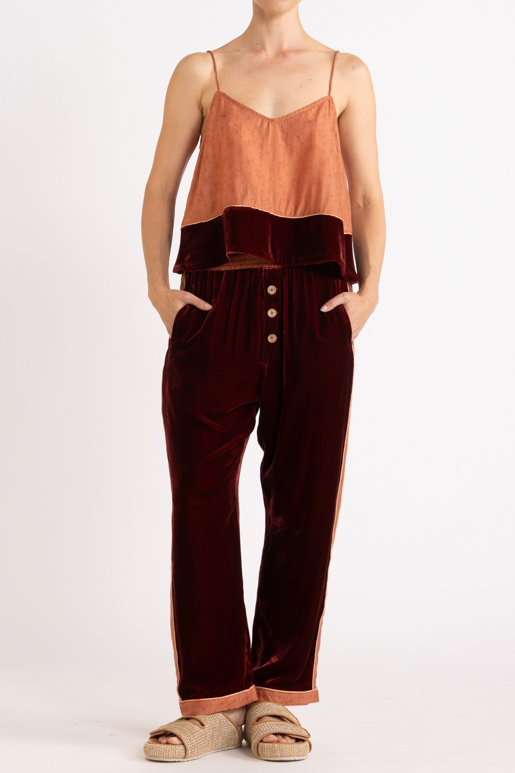 Deme Velvet Satin Pant