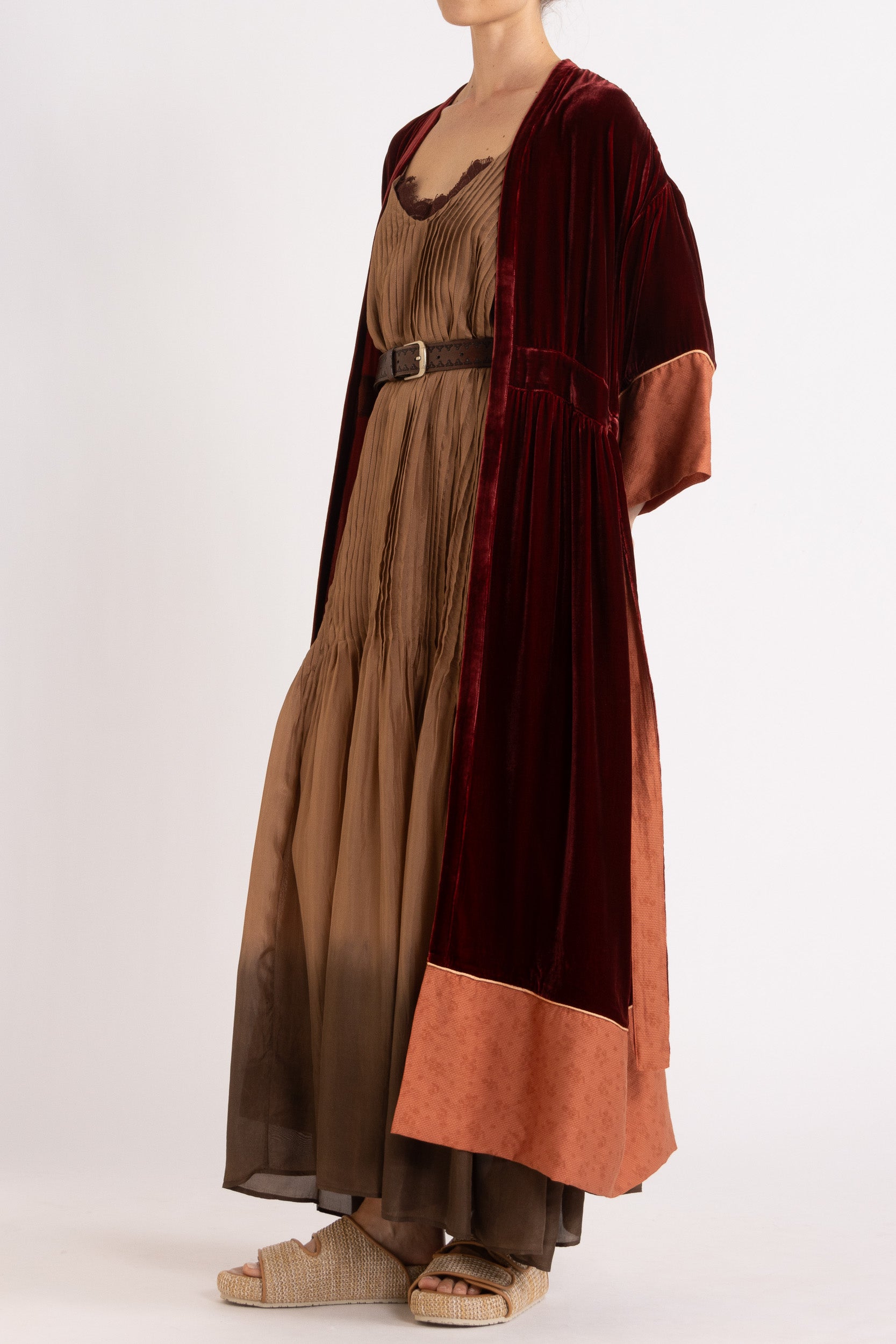 Deme Velvet Satin Duster