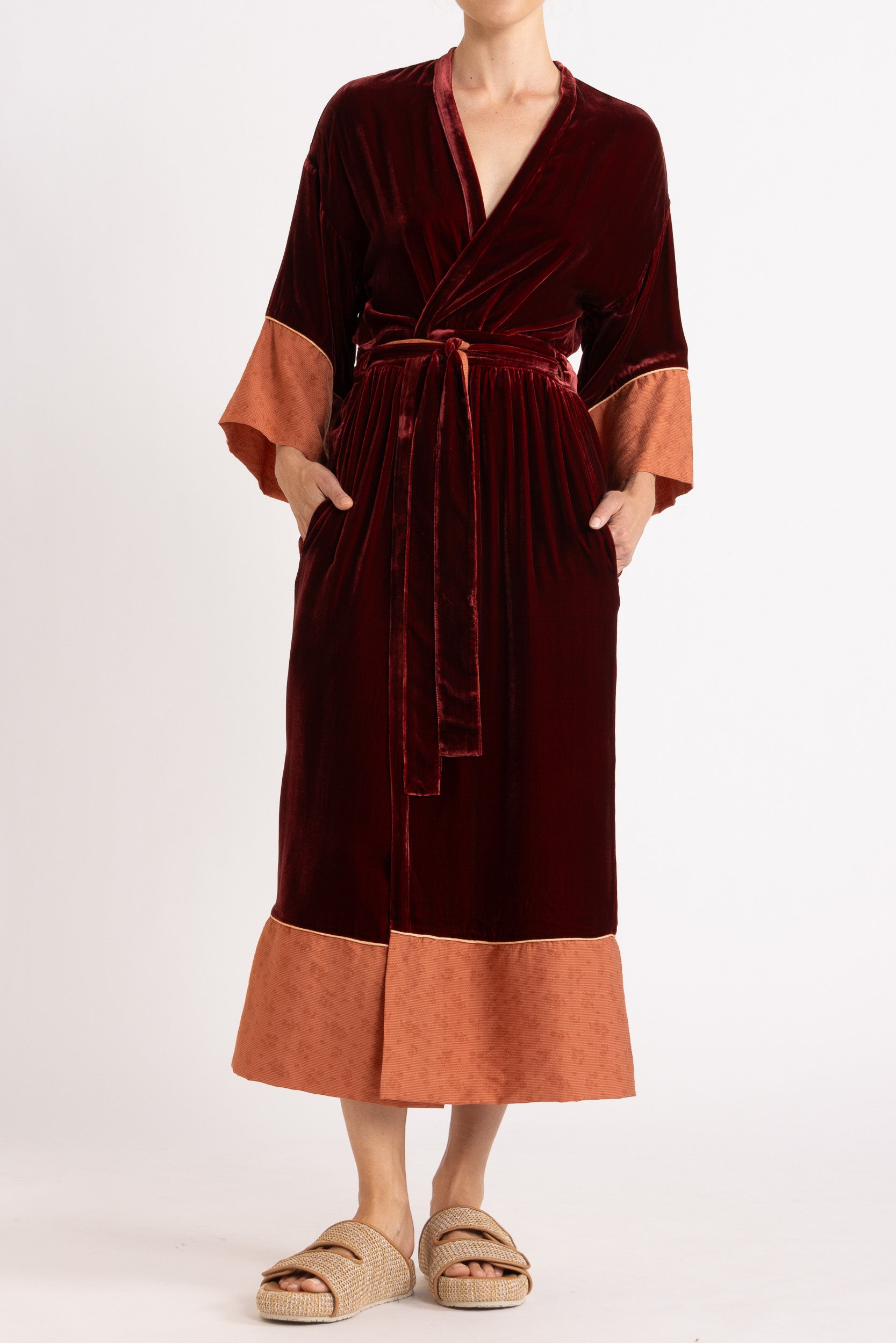 Deme Velvet Satin Duster