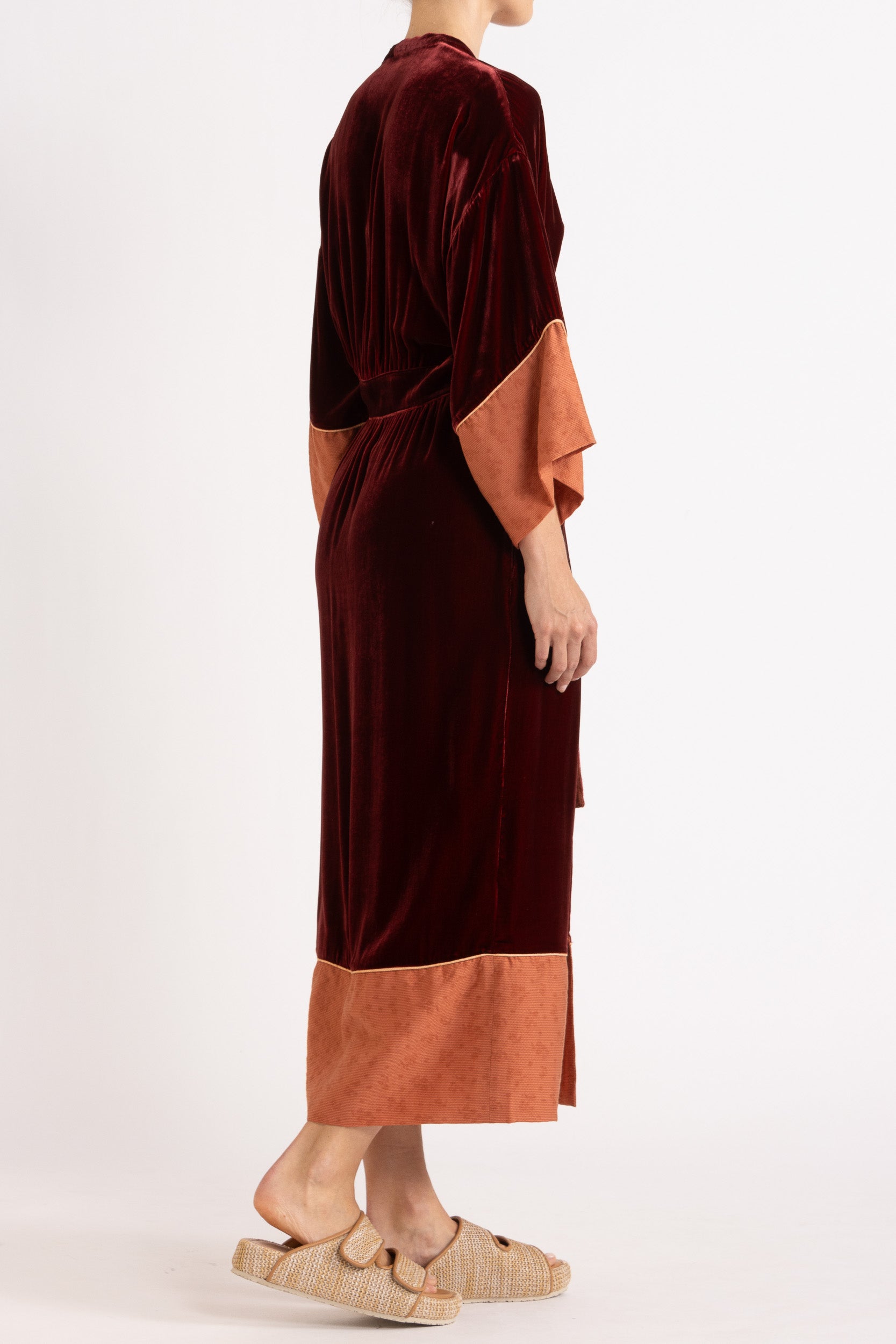 Deme Velvet Satin Duster