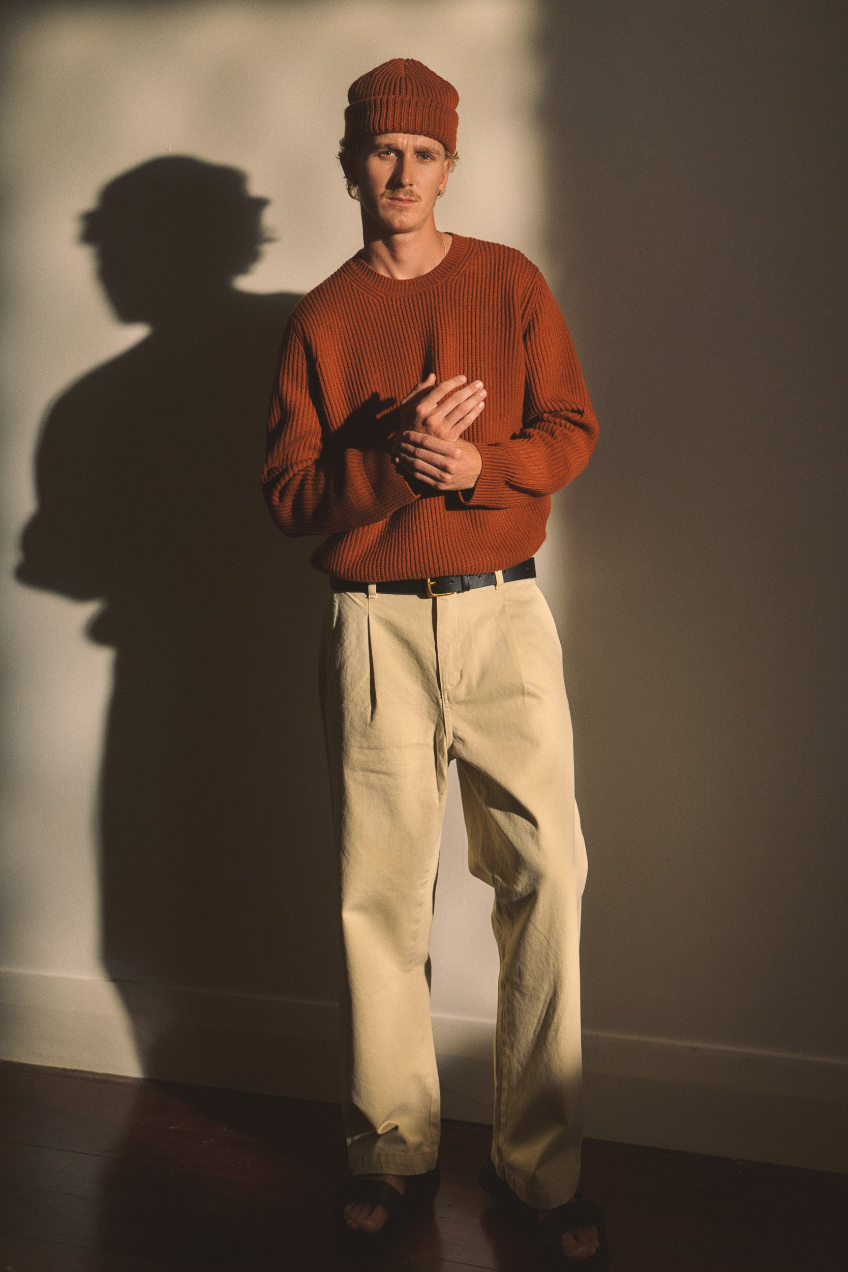 Repare Goods Denim Pleated Pant