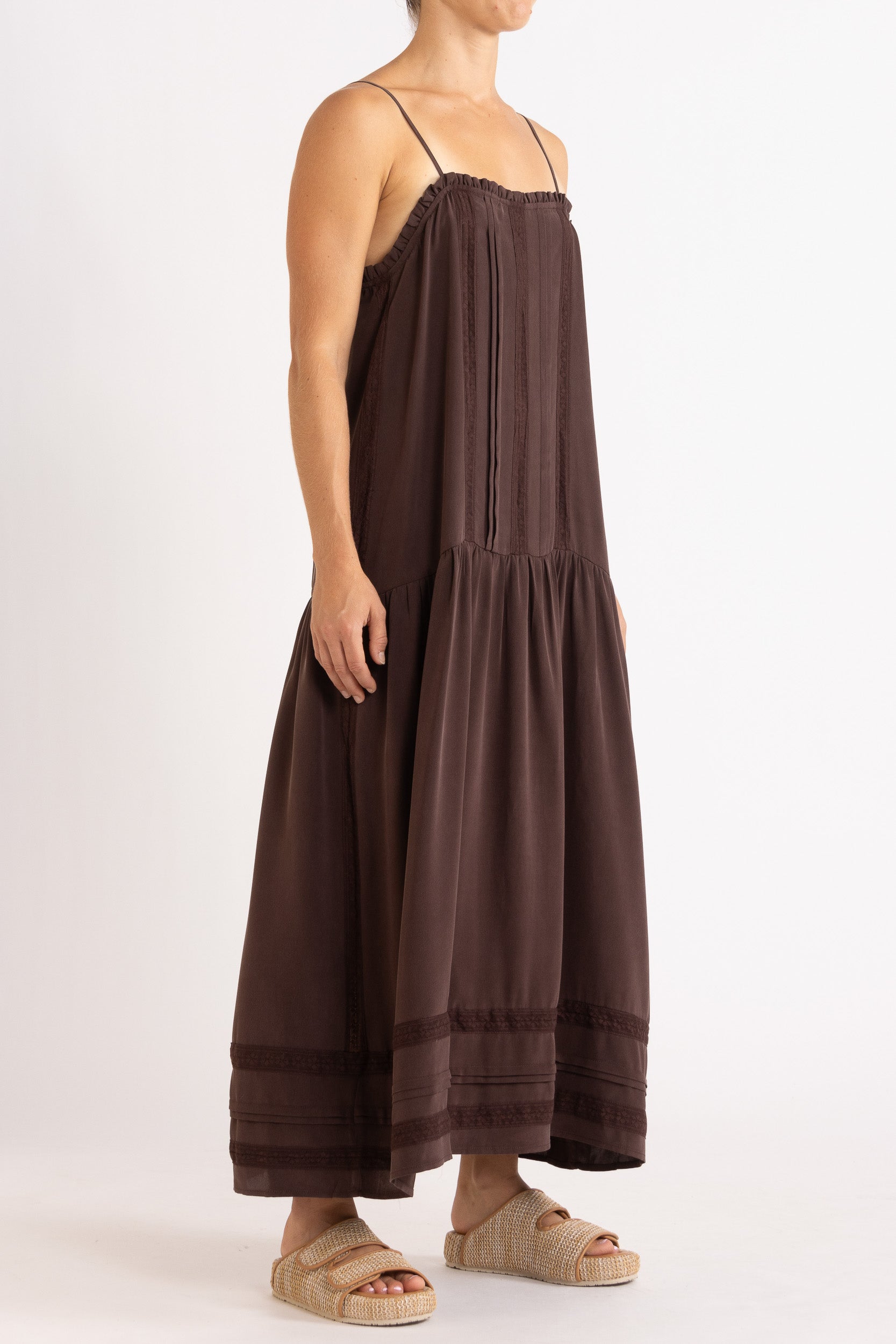 Albrey Silk Crepe Dress