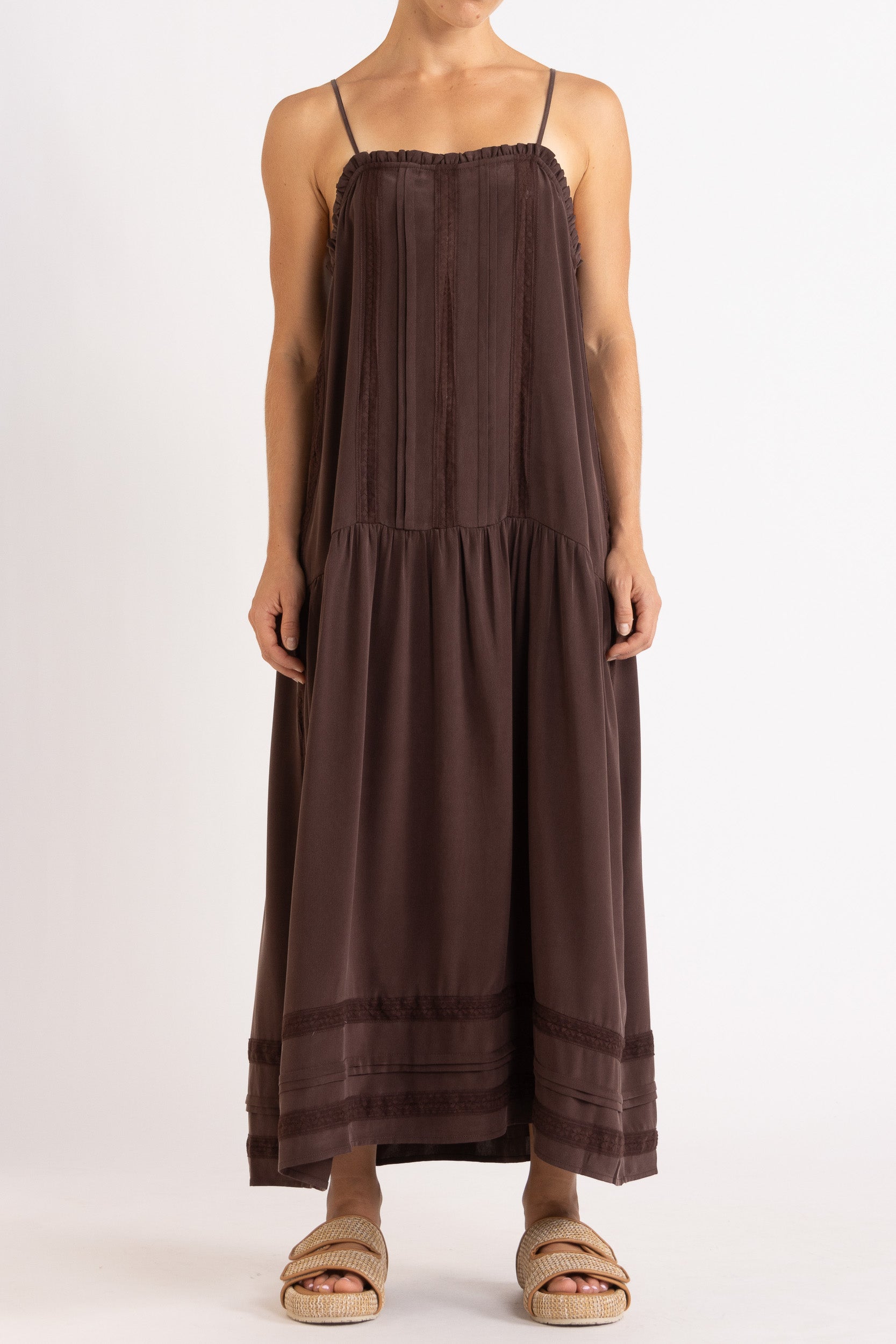 Albrey Silk Crepe Dress