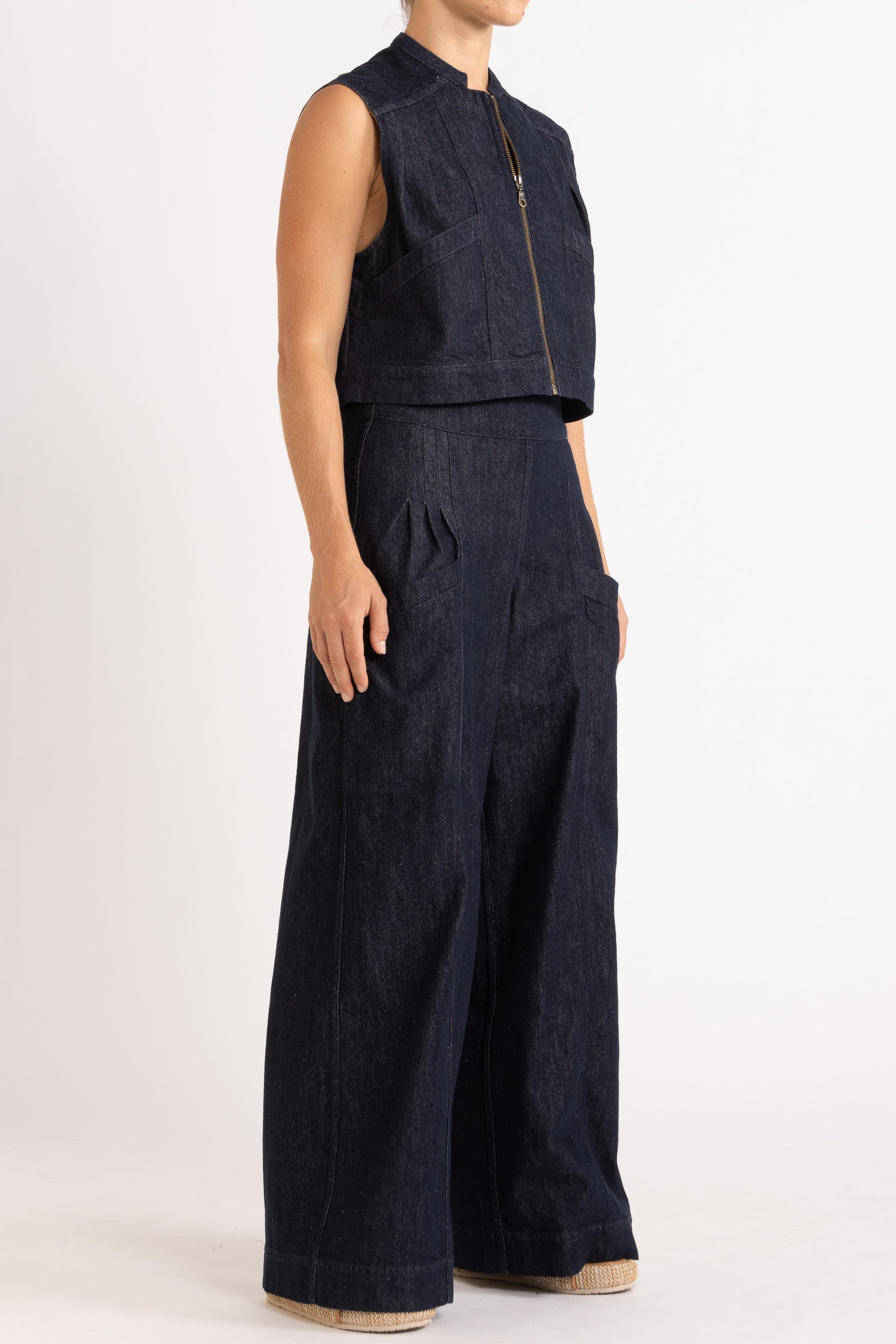 Carla Denim Wide Leg Jean
