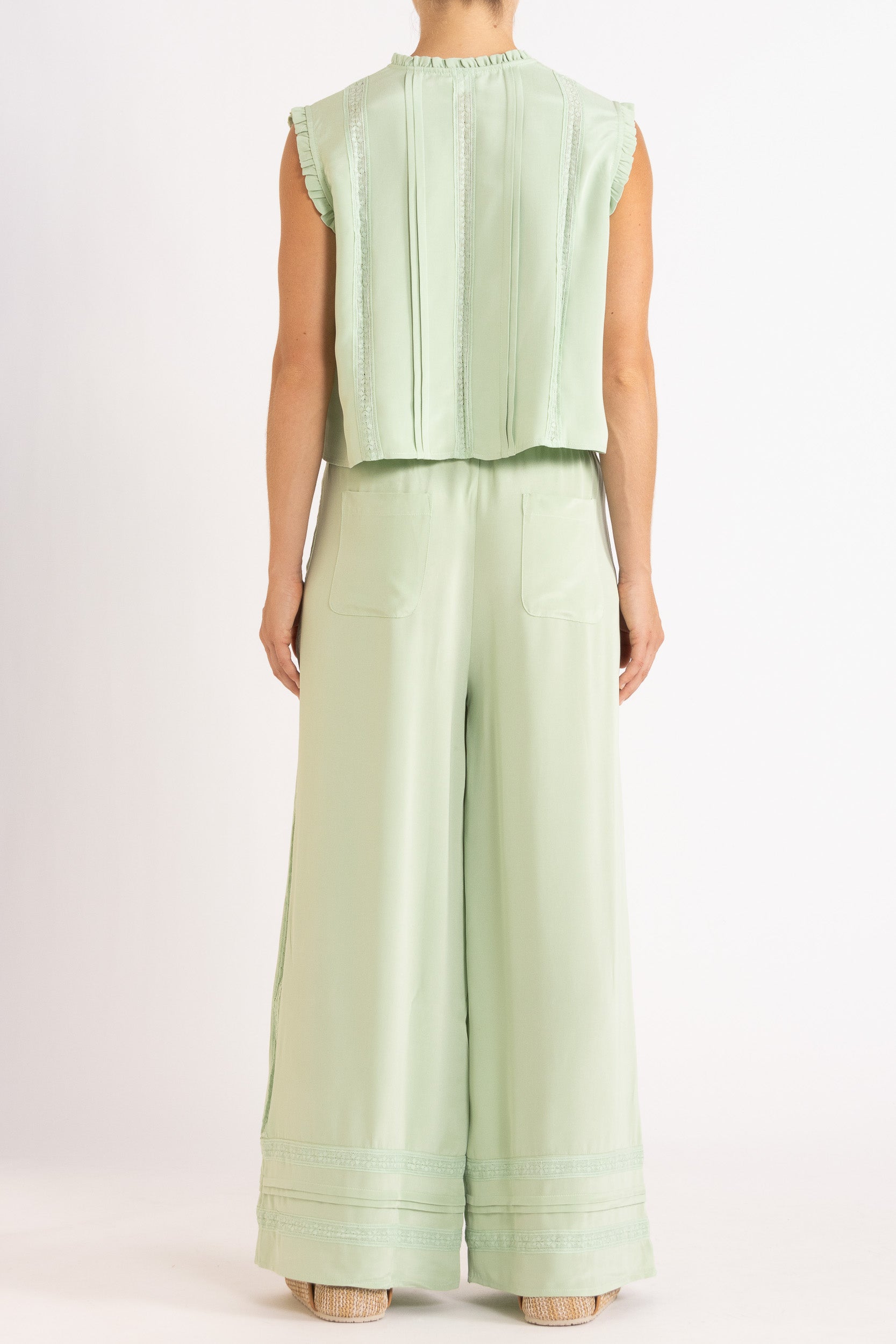 Albrey Silk Crepe Pant