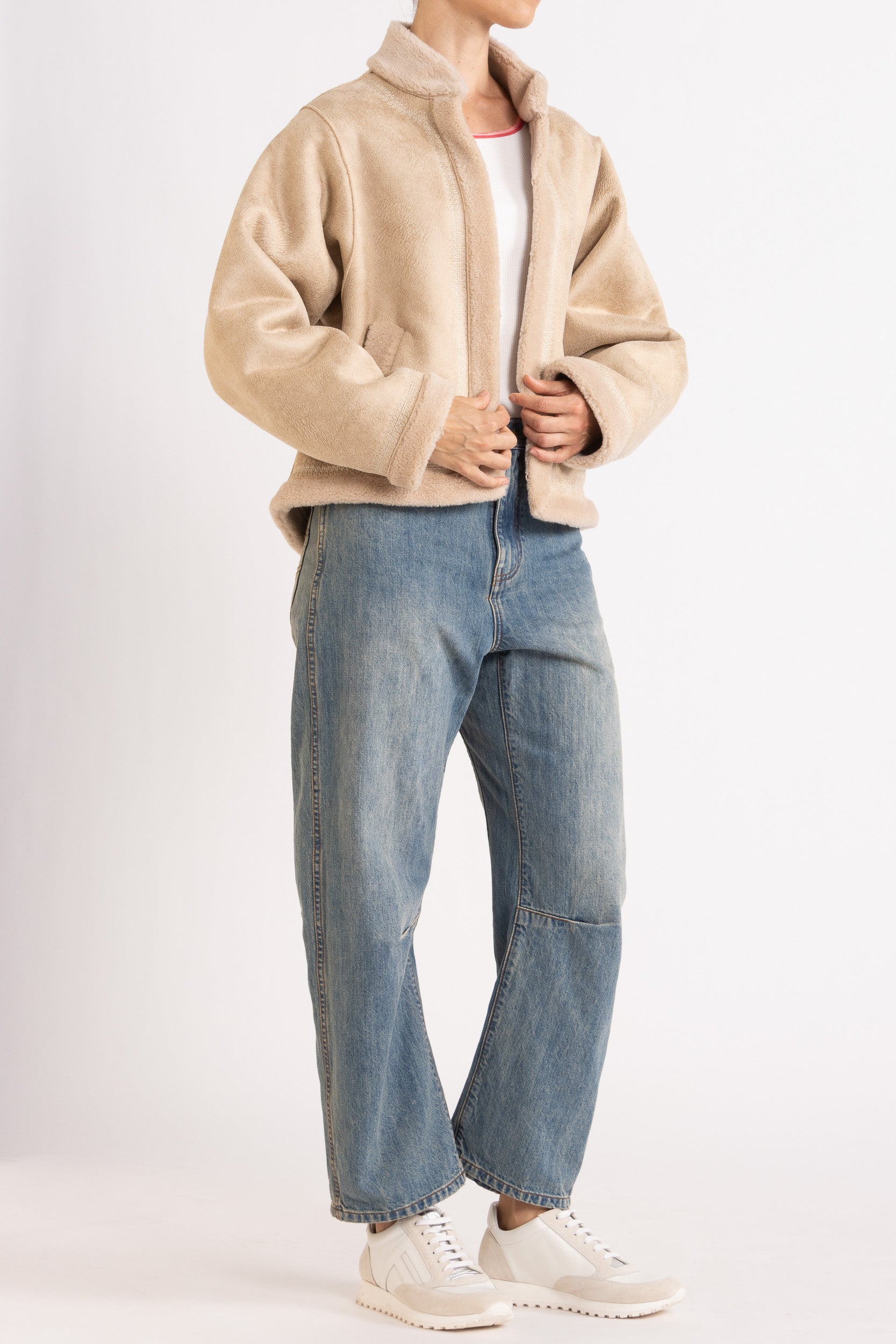 Shiloh Embroidered Faux Shearling Jacket