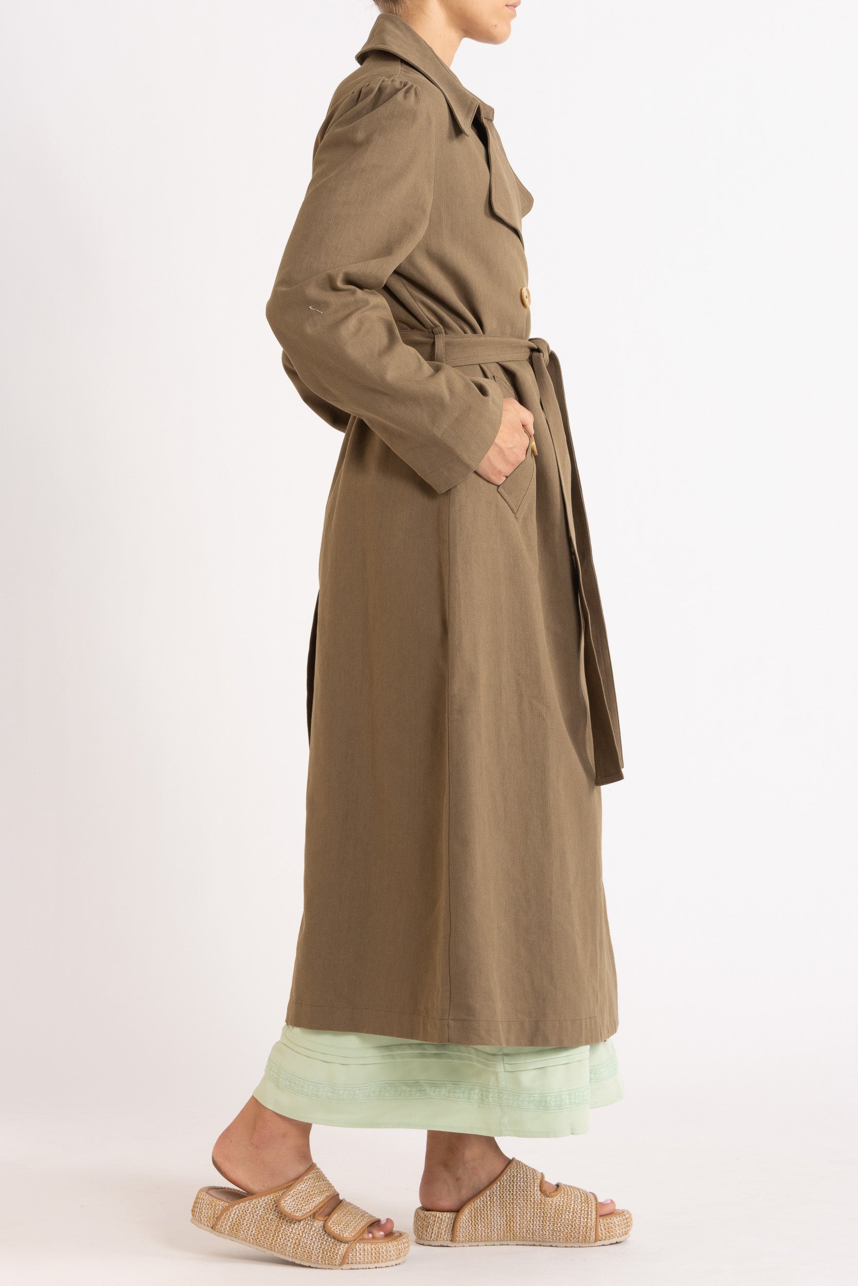 Monika Tencel-Cotton Trench