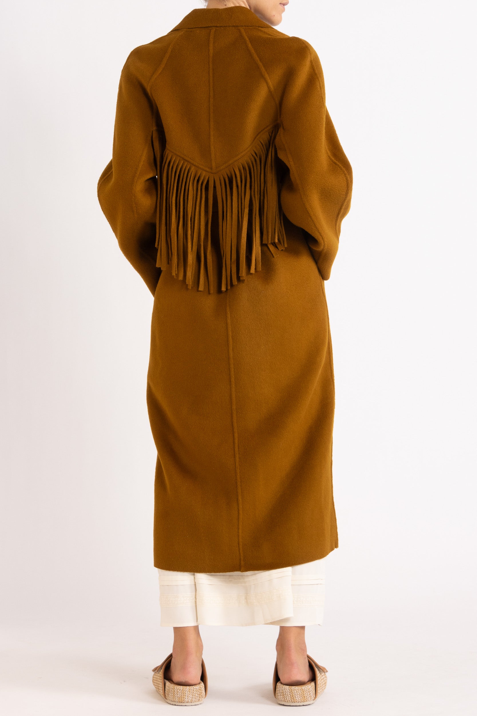 Georgia Wool Fringe Coat