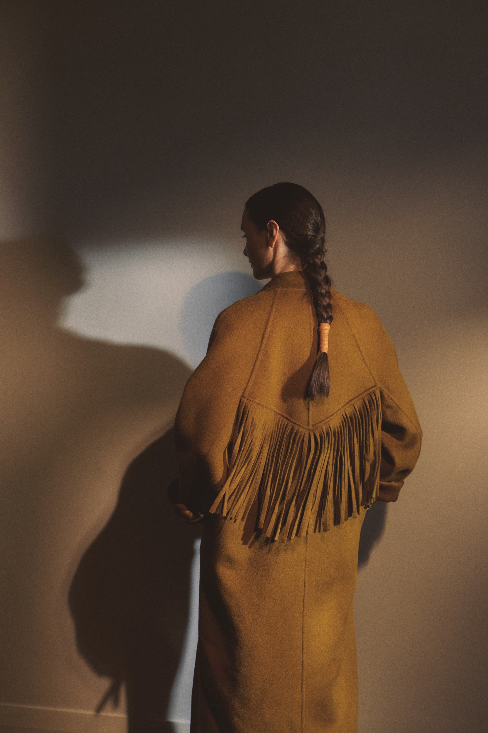 Georgia Wool Fringe Coat
