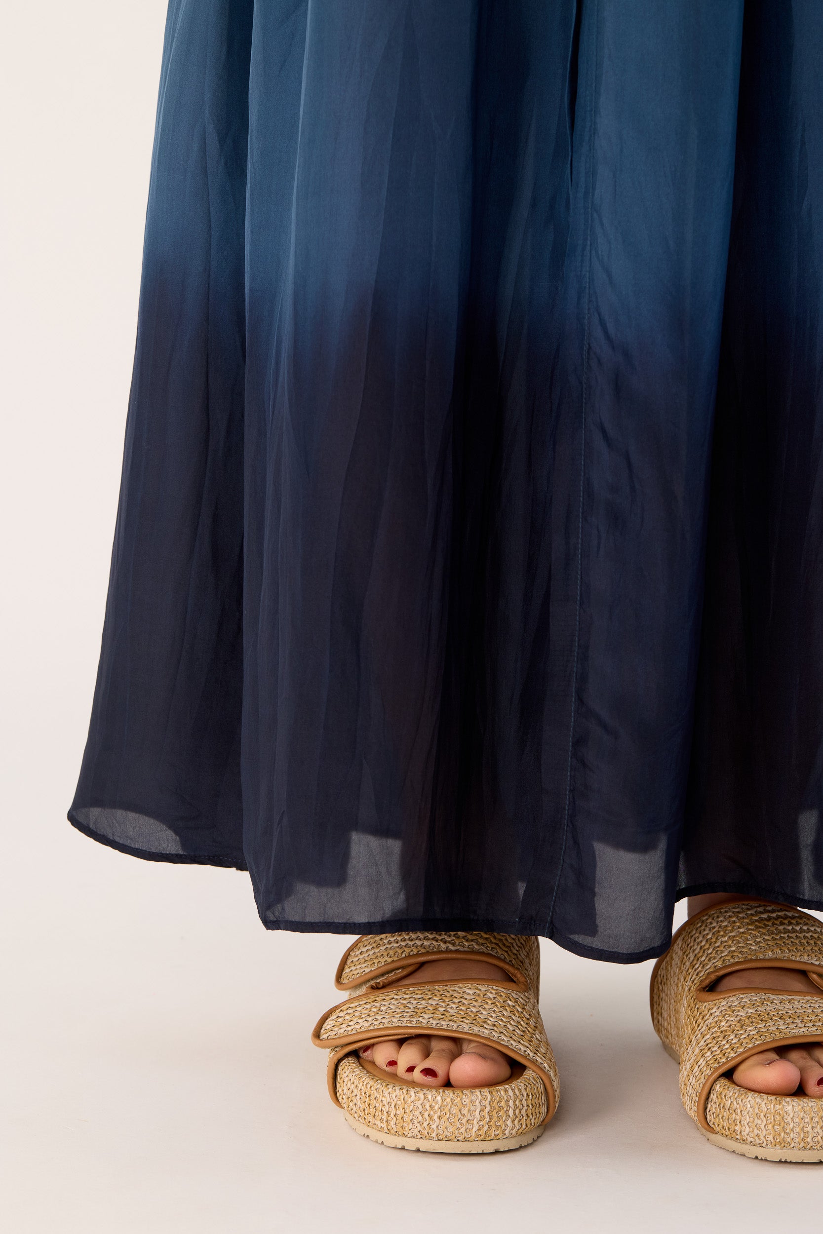 Ottavia Silk Dip-Dye Shirt Dress