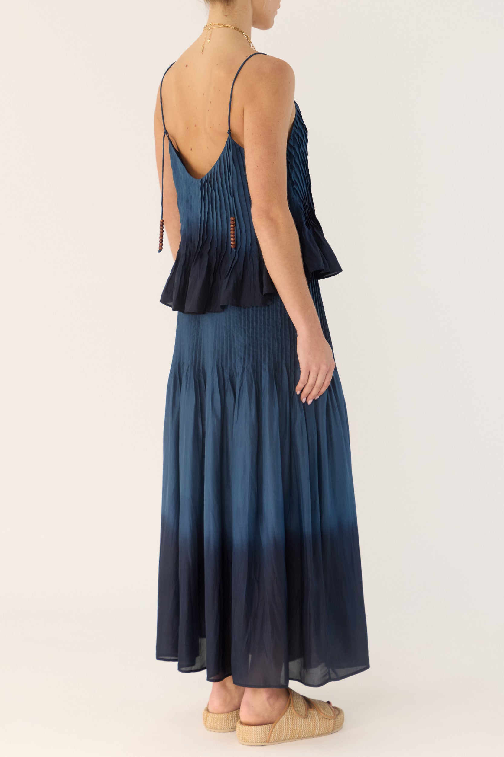 Ottavia Silk Dip-Dye Skirt