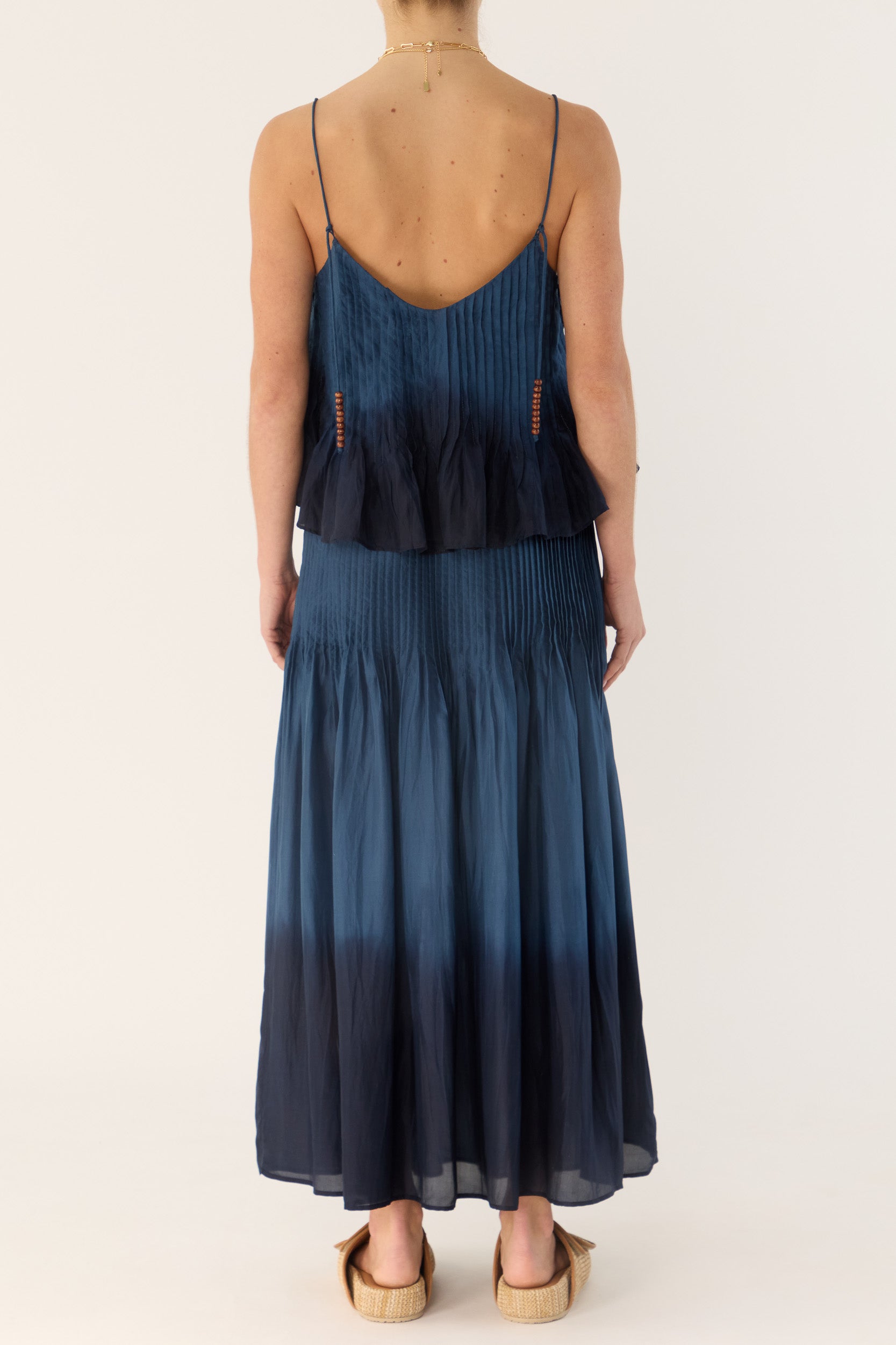 Ottavia Silk Dip-Dye Skirt
