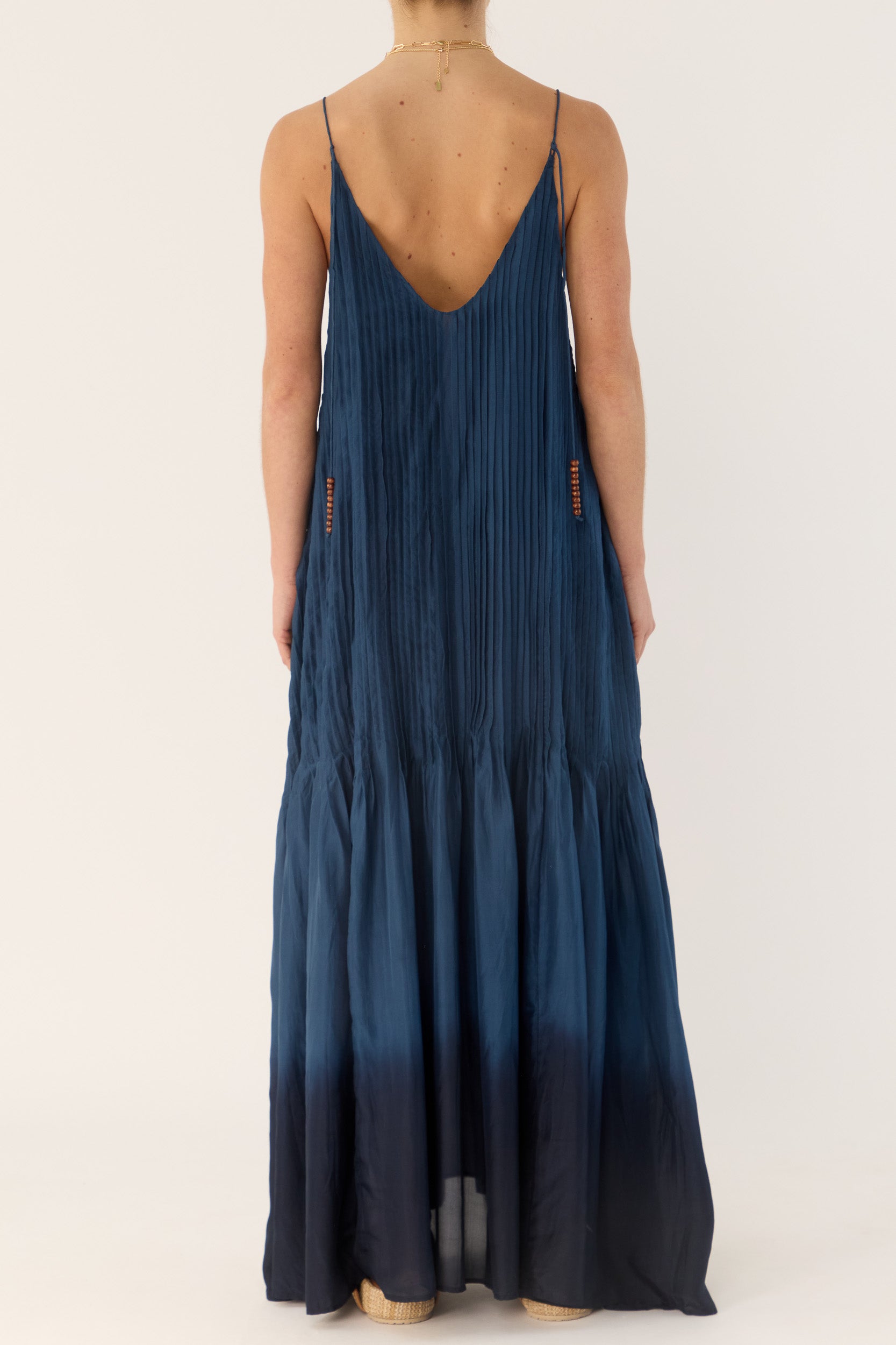 Ottavia Silk Dip-Dye Cami Dress