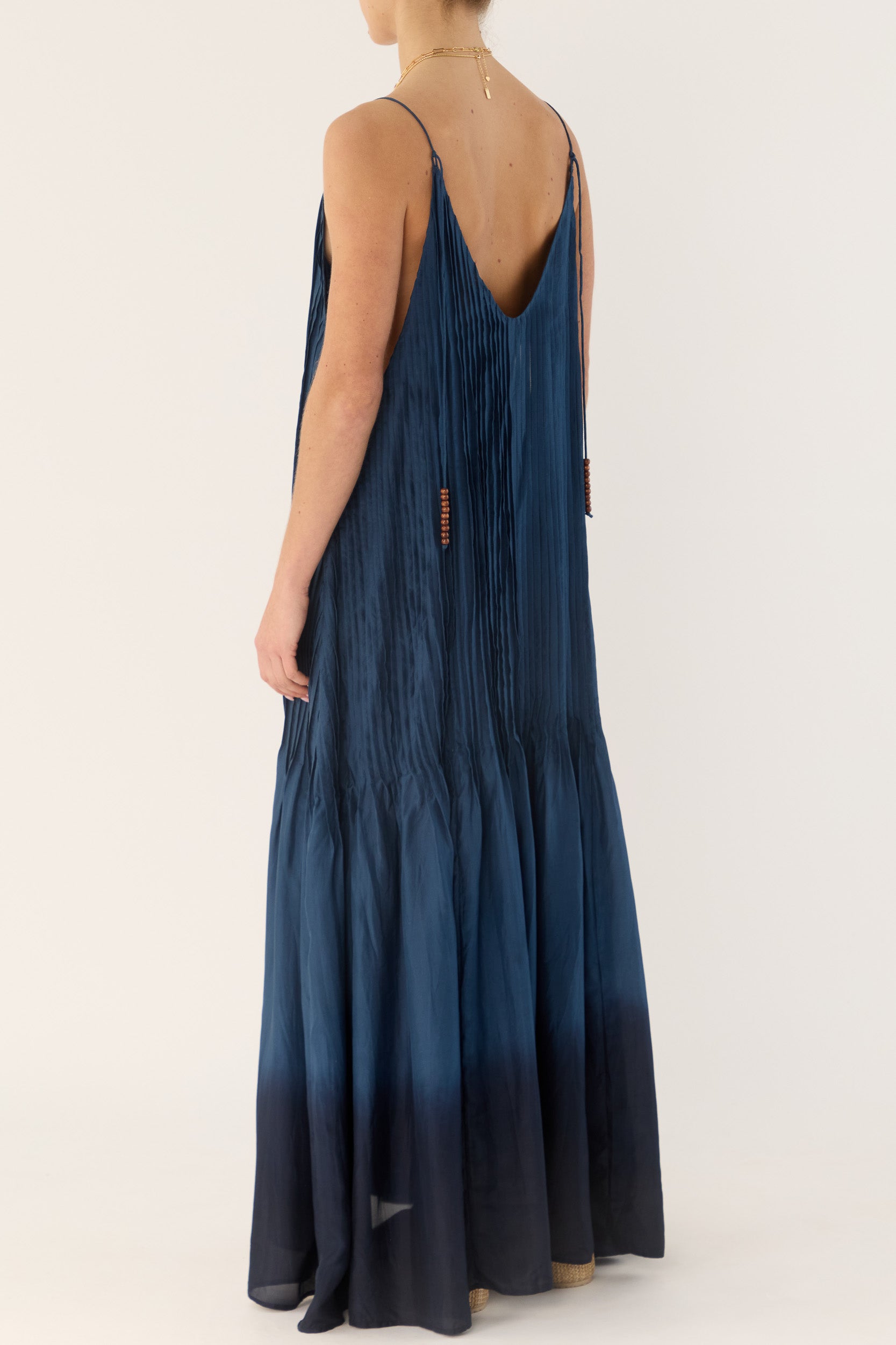Ottavia Silk Dip-Dye Cami Dress