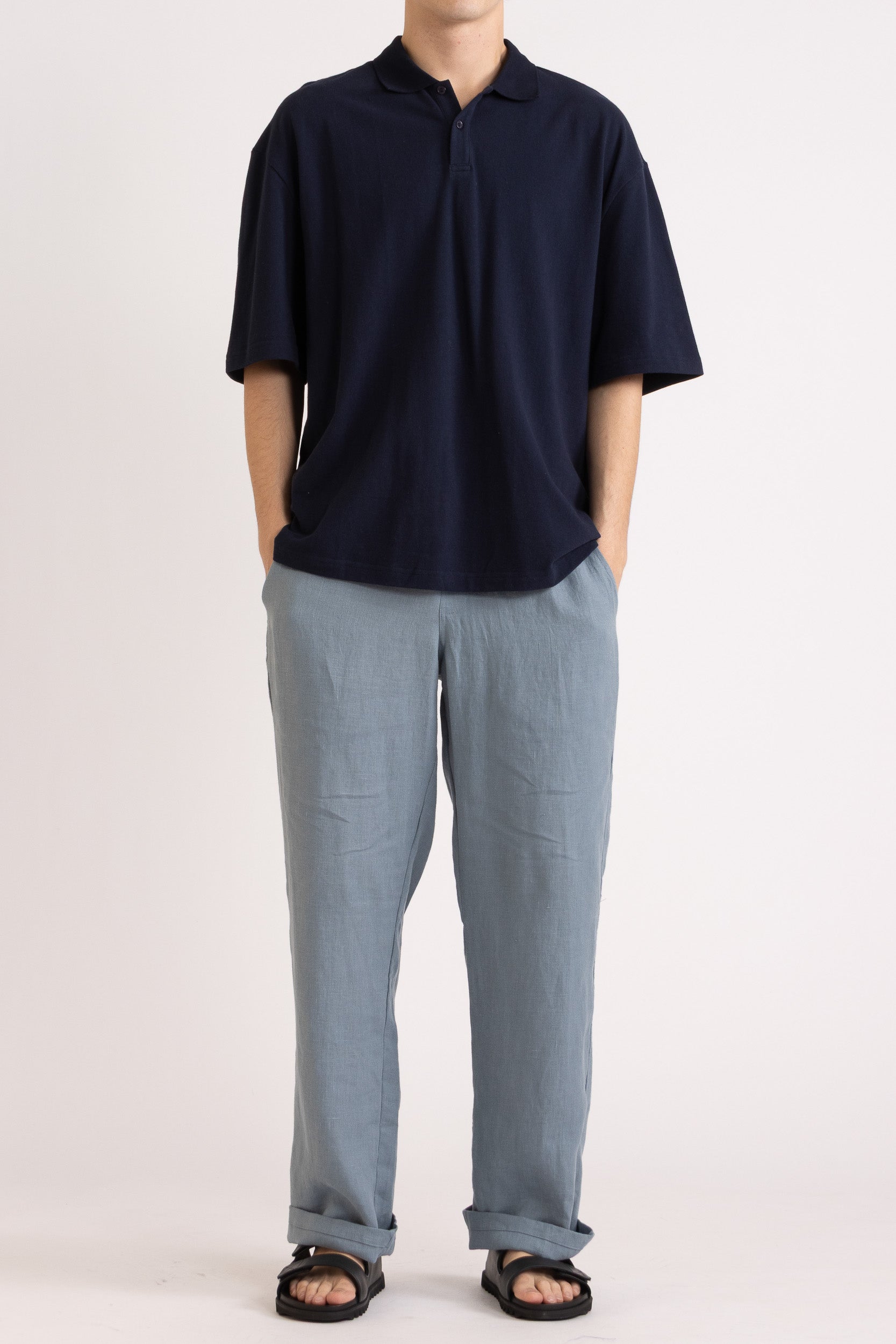 Toby Linen Drawstring Pant
