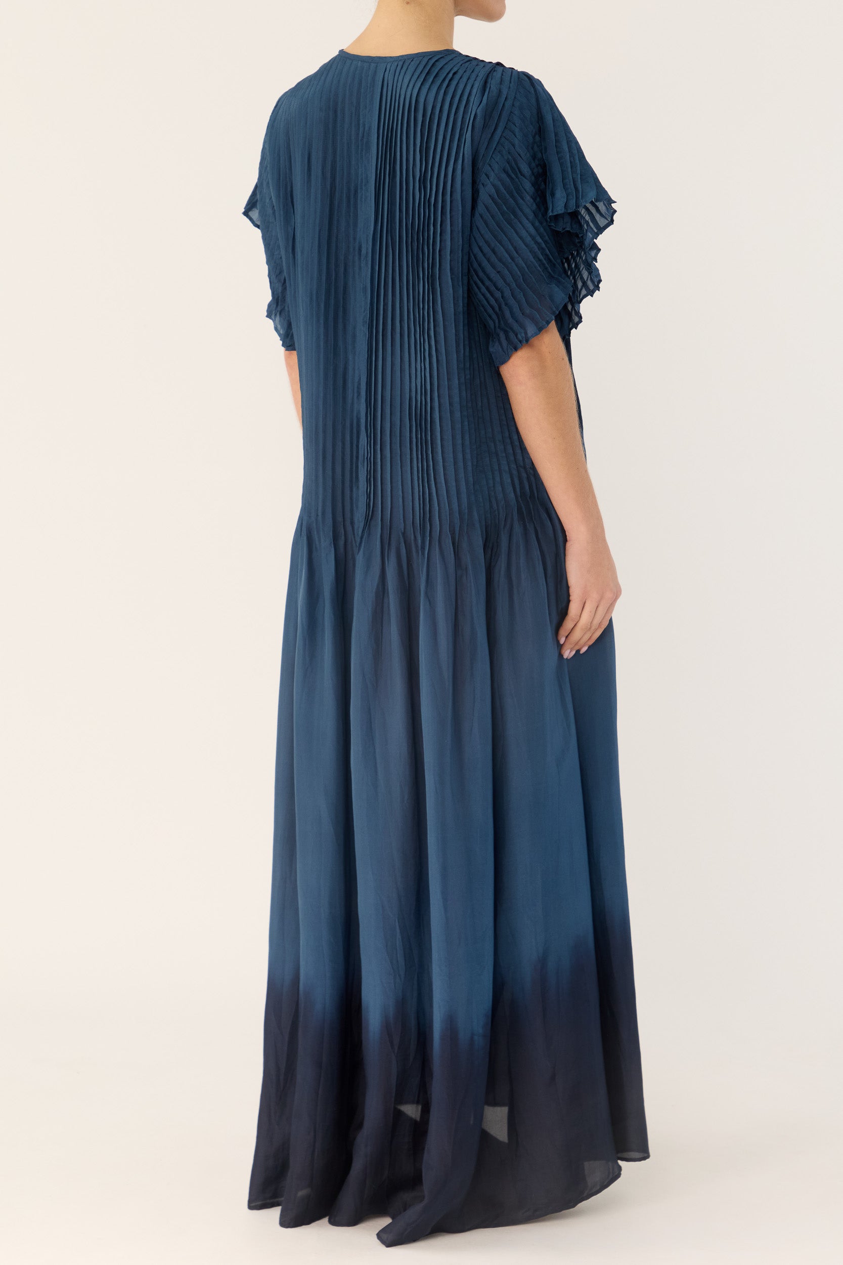 Ottavia Silk Dip-Dye Shirt Dress