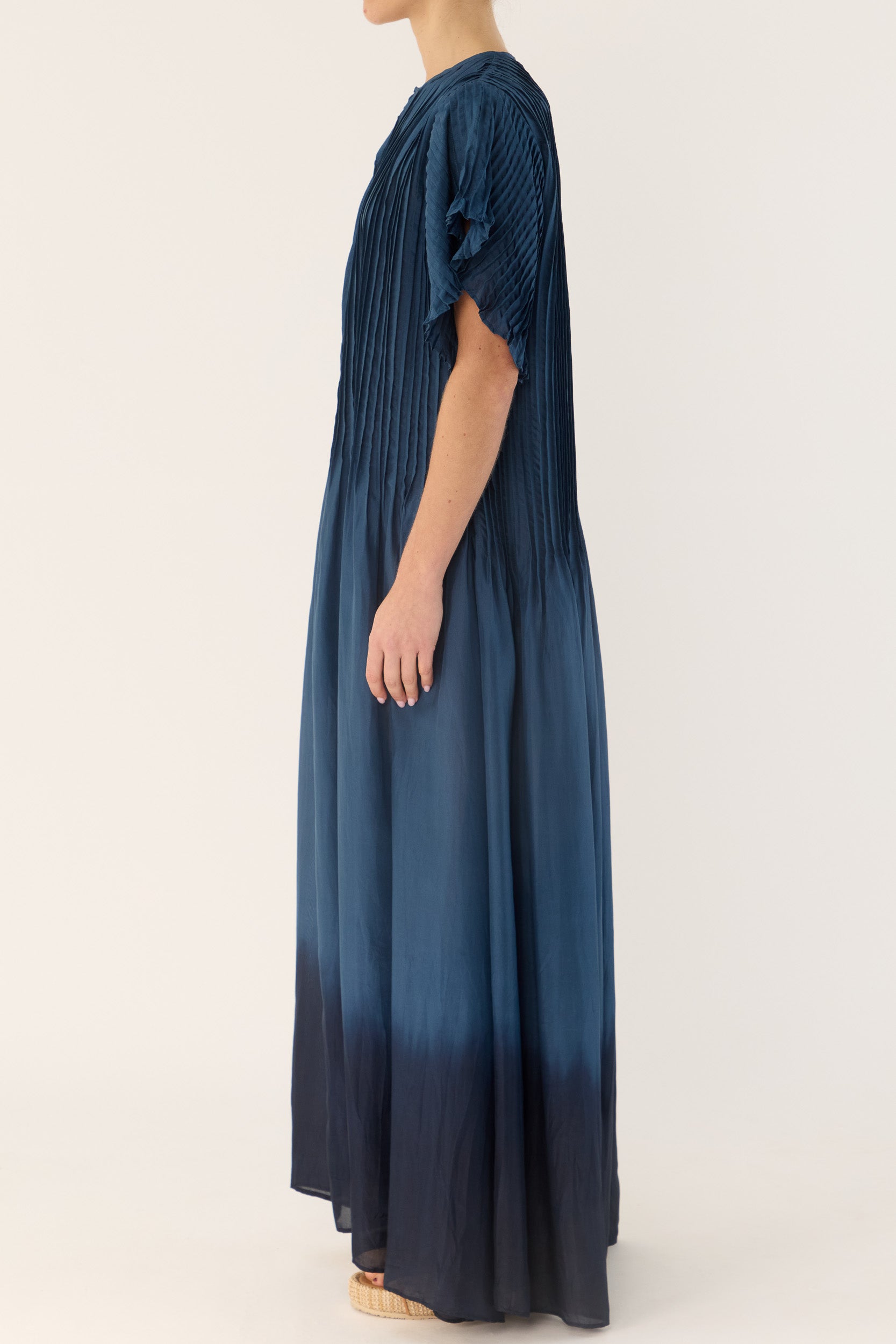 Ottavia Silk Dip-Dye Shirt Dress