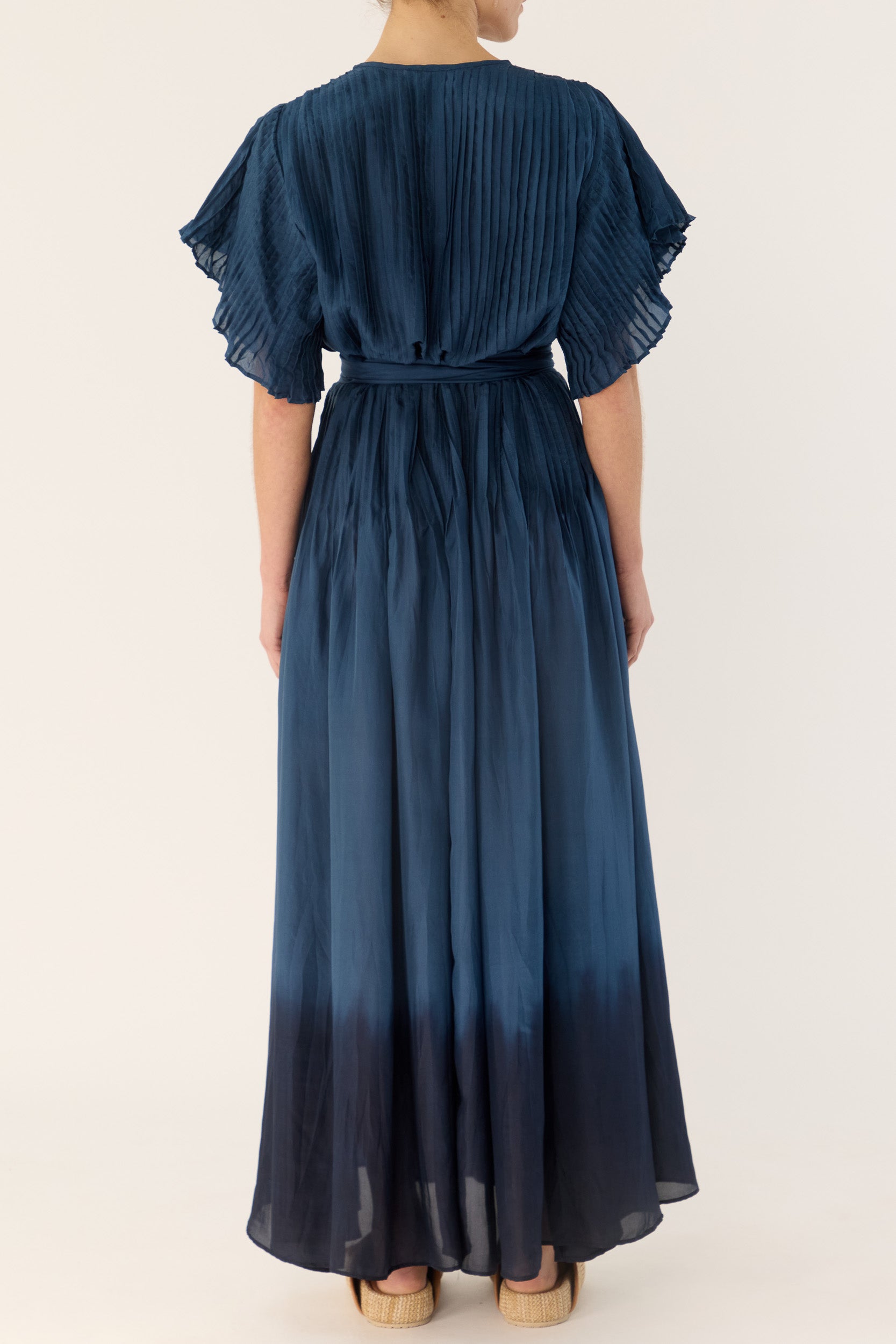 Ottavia Silk Dip-Dye Shirt Dress