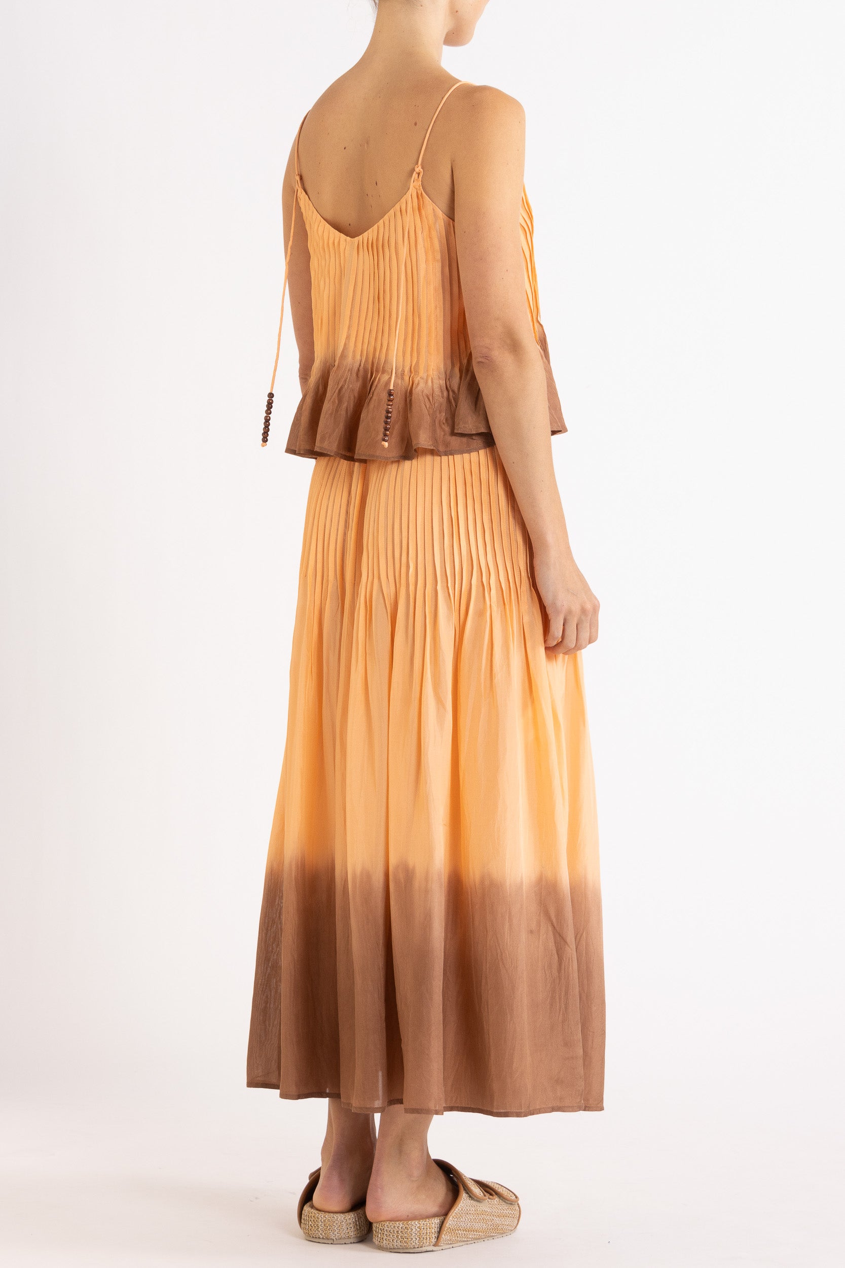 Ottavia Silk Dip-Dye Skirt