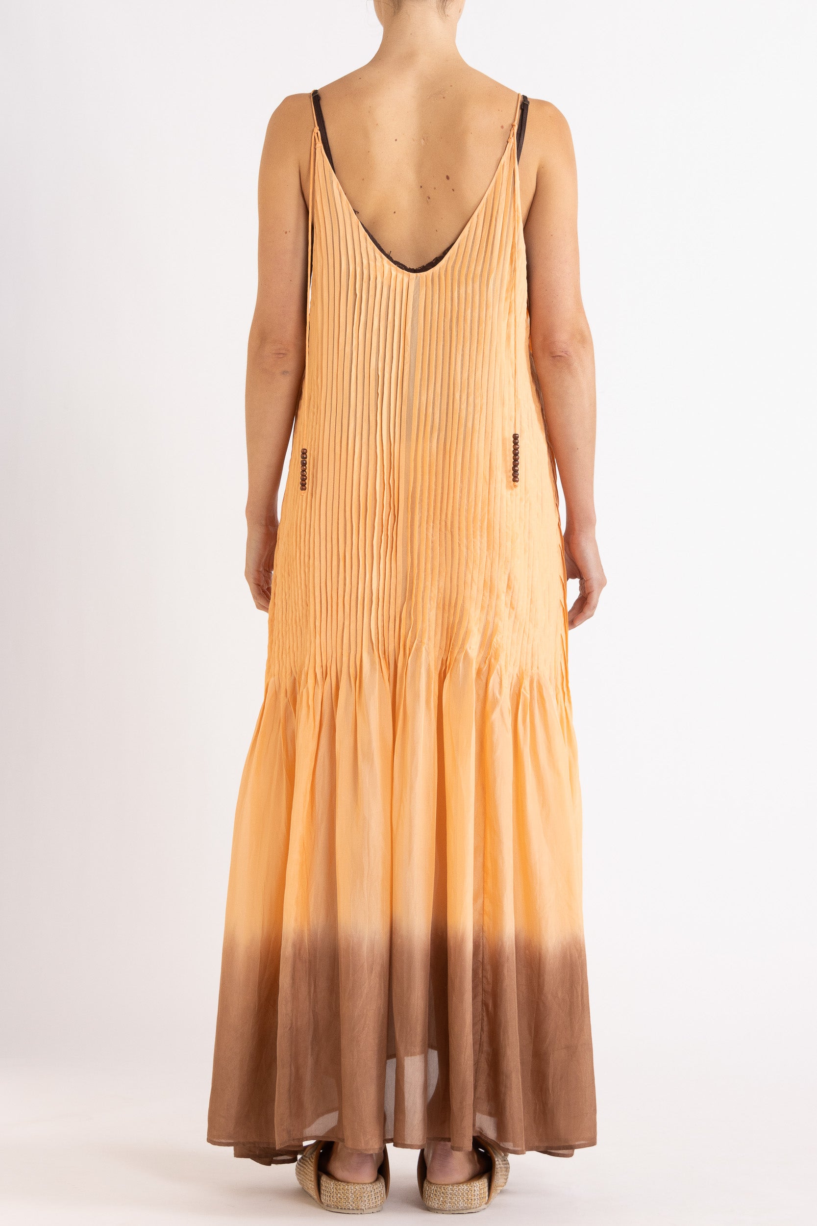 Ottavia Silk Dip-Dye Cami Maxi Dress